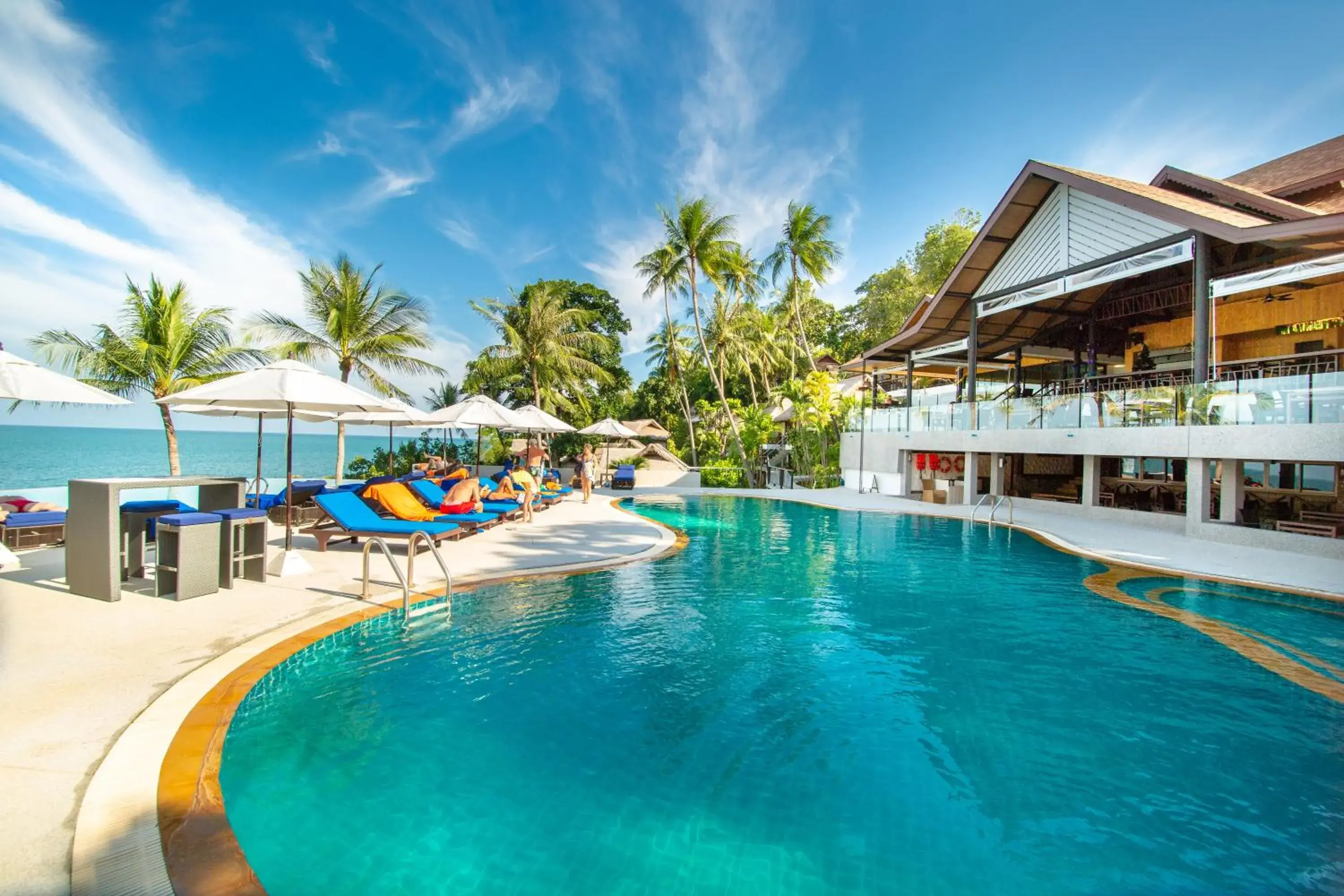 Property building, Swimming Pool in Coral Cliff Beach Resort Samui - SHA Plus