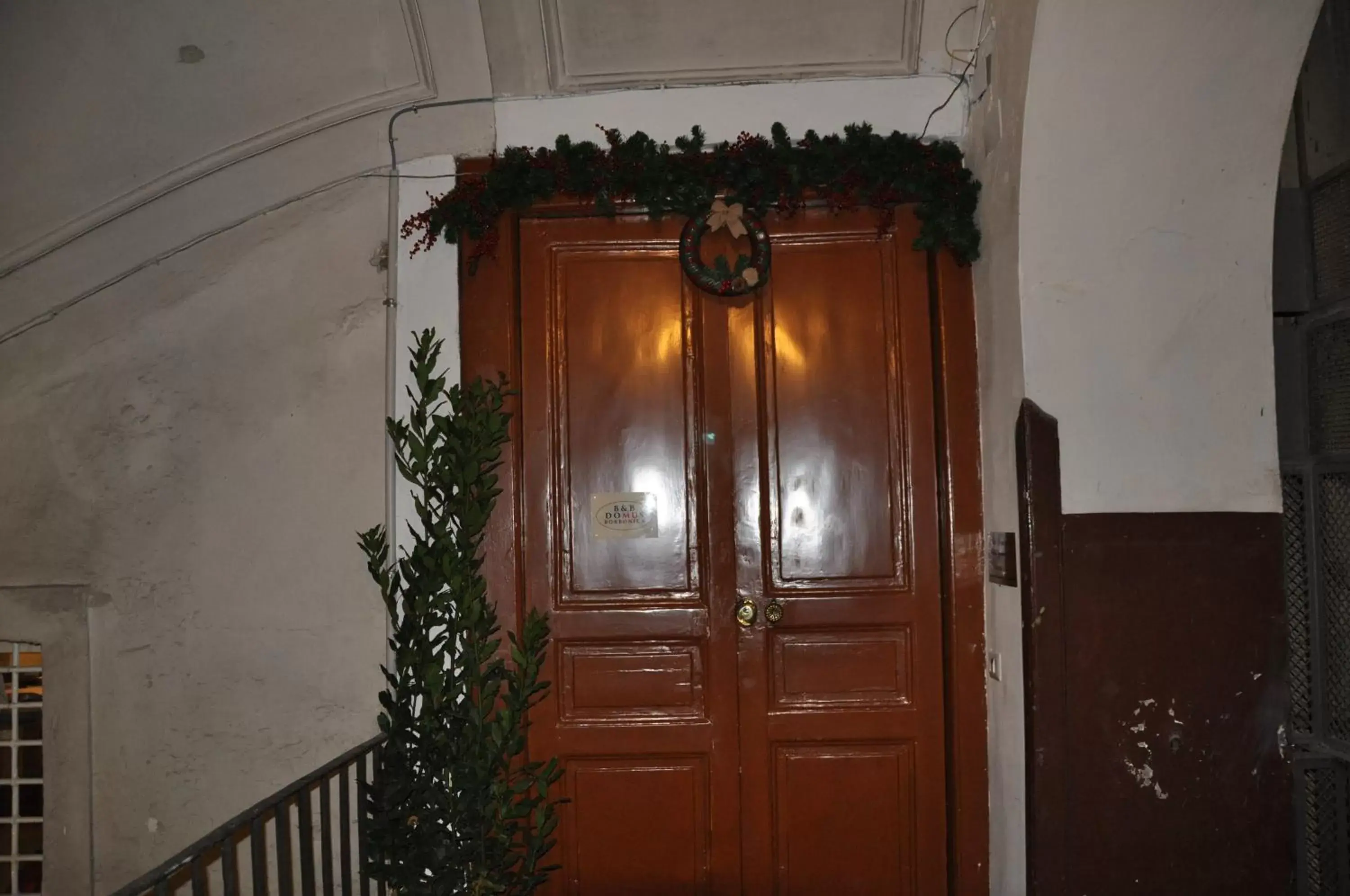 Facade/entrance in Domus Borbonica