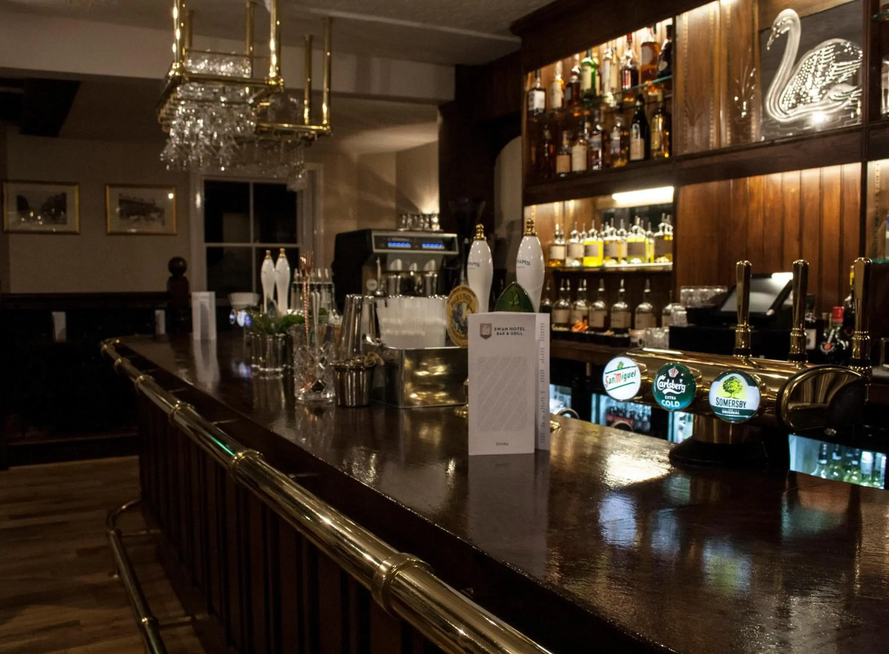 Alcoholic drinks in The Swan Hotel Bar and Grill
