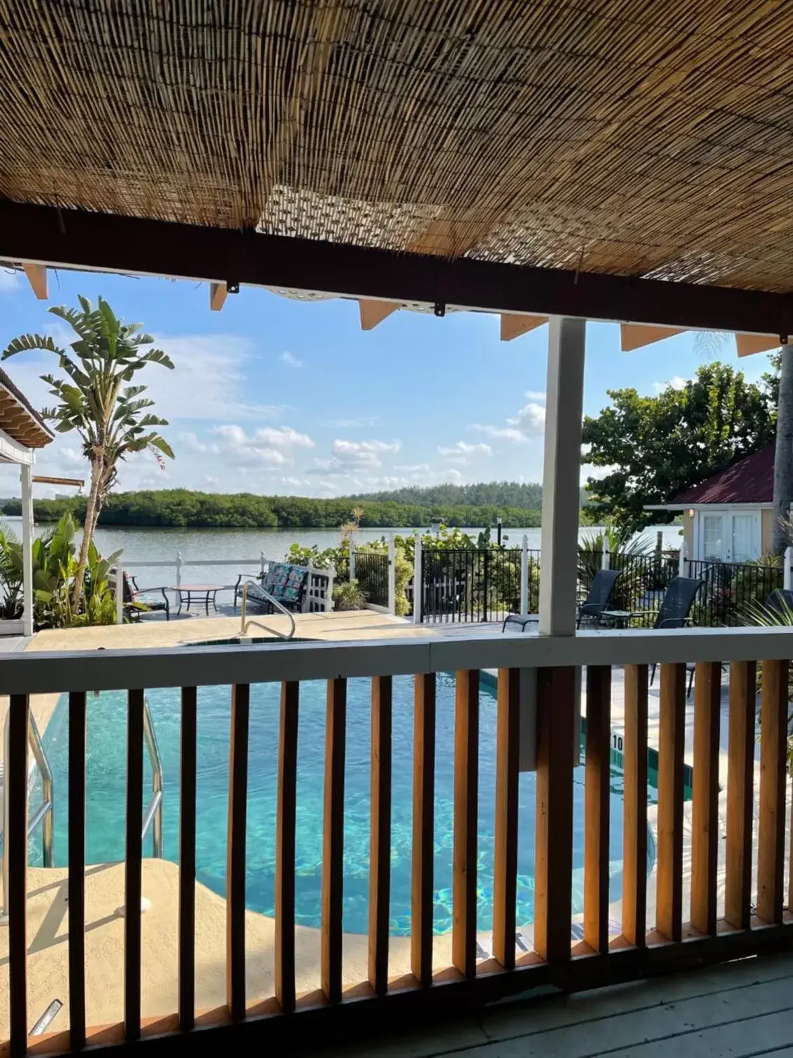 Balcony/Terrace, Pool View in Turtle Beach Resort