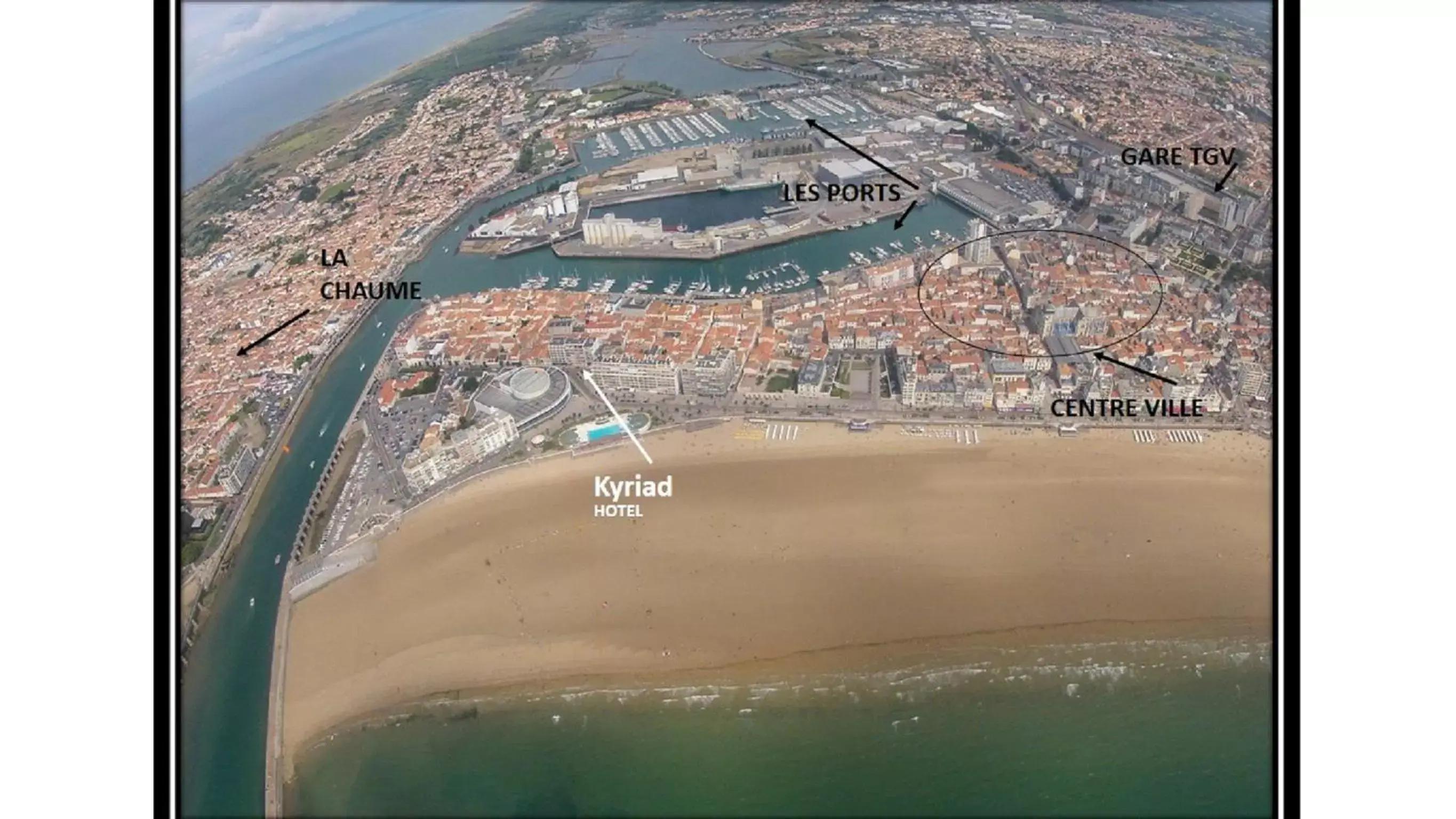 Bird's eye view, Bird's-eye View in Kyriad Prestige Les Sables d'Olonne - Plage - Centre des Congrès