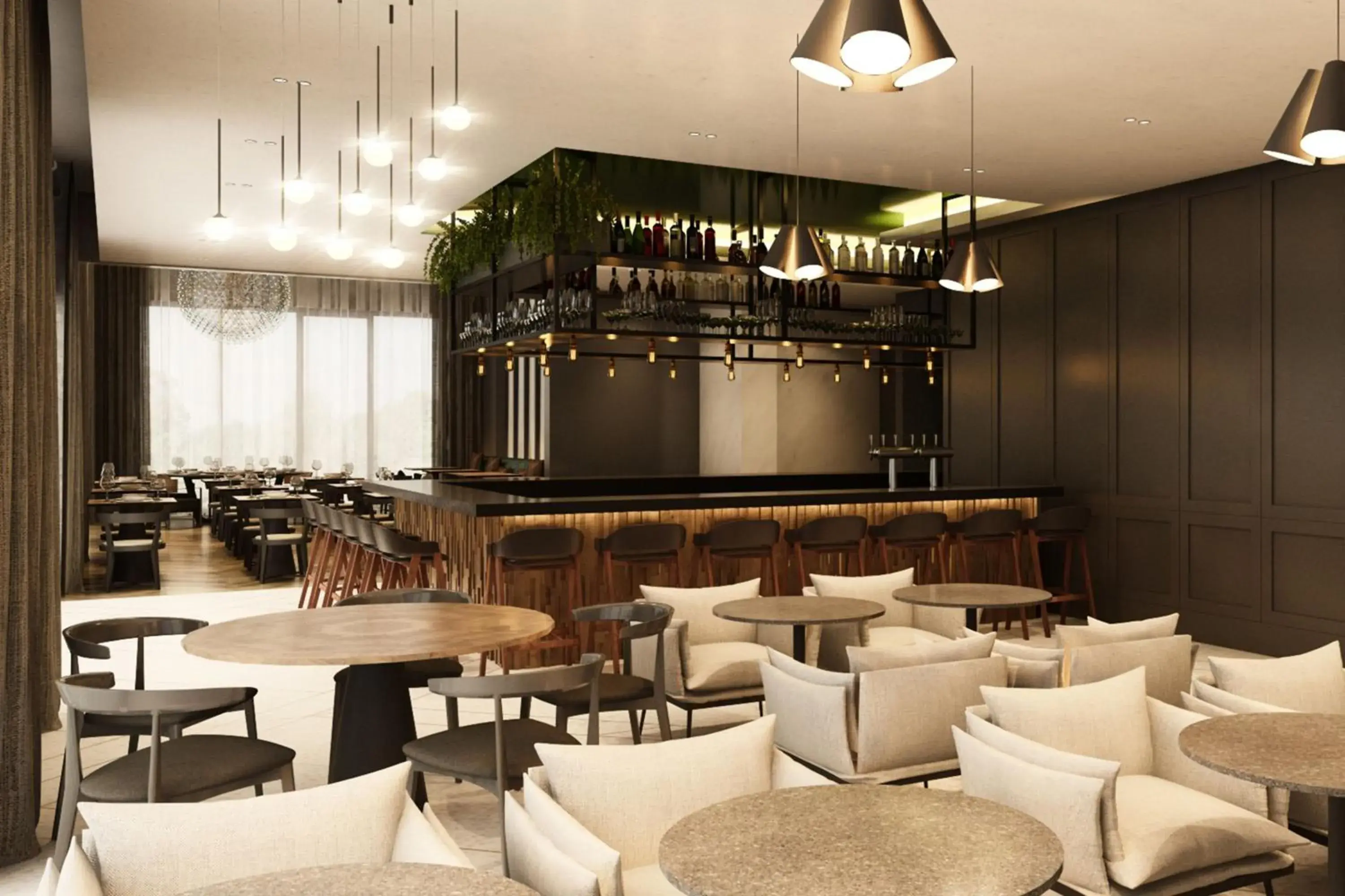 Restaurant/places to eat, Lounge/Bar in Four Points by Sheraton Budapest Danube