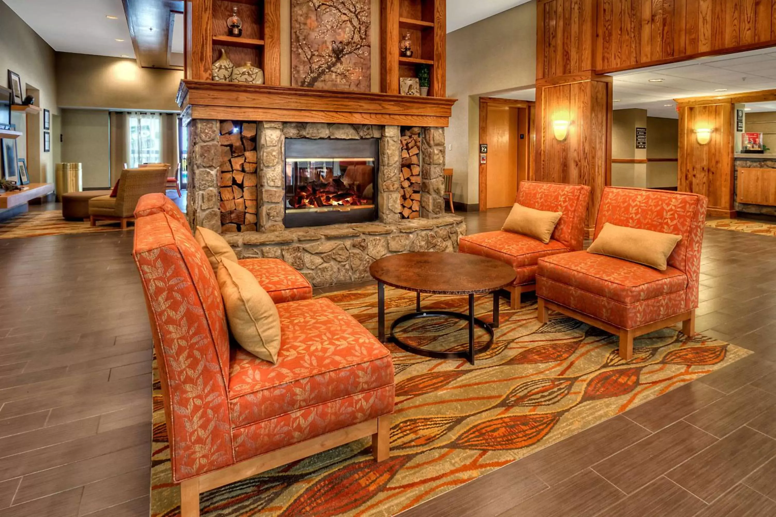 Lobby or reception, Seating Area in Hampton Inn Franklin, NC