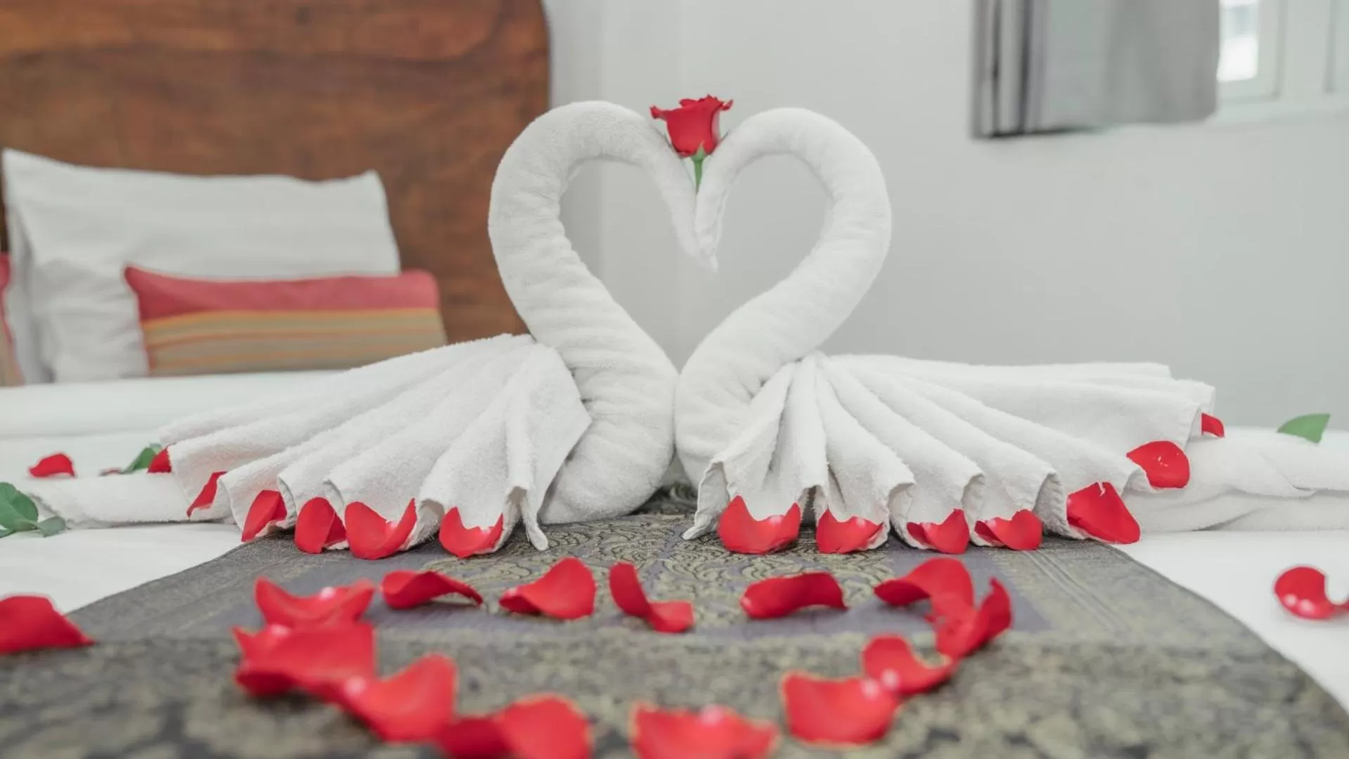 Bed in Monsoon Bassac Hotel