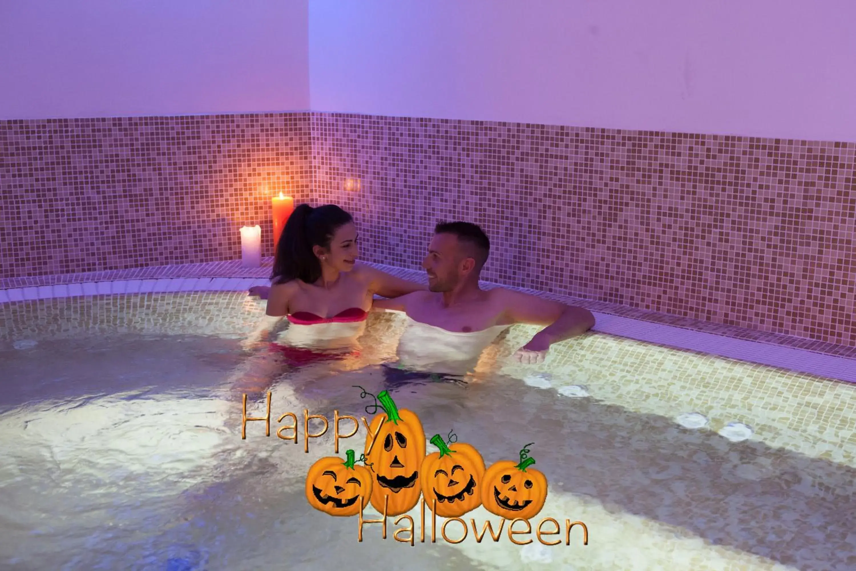 Hot Tub, Swimming Pool in Hotel Portici - Romantik & Wellness