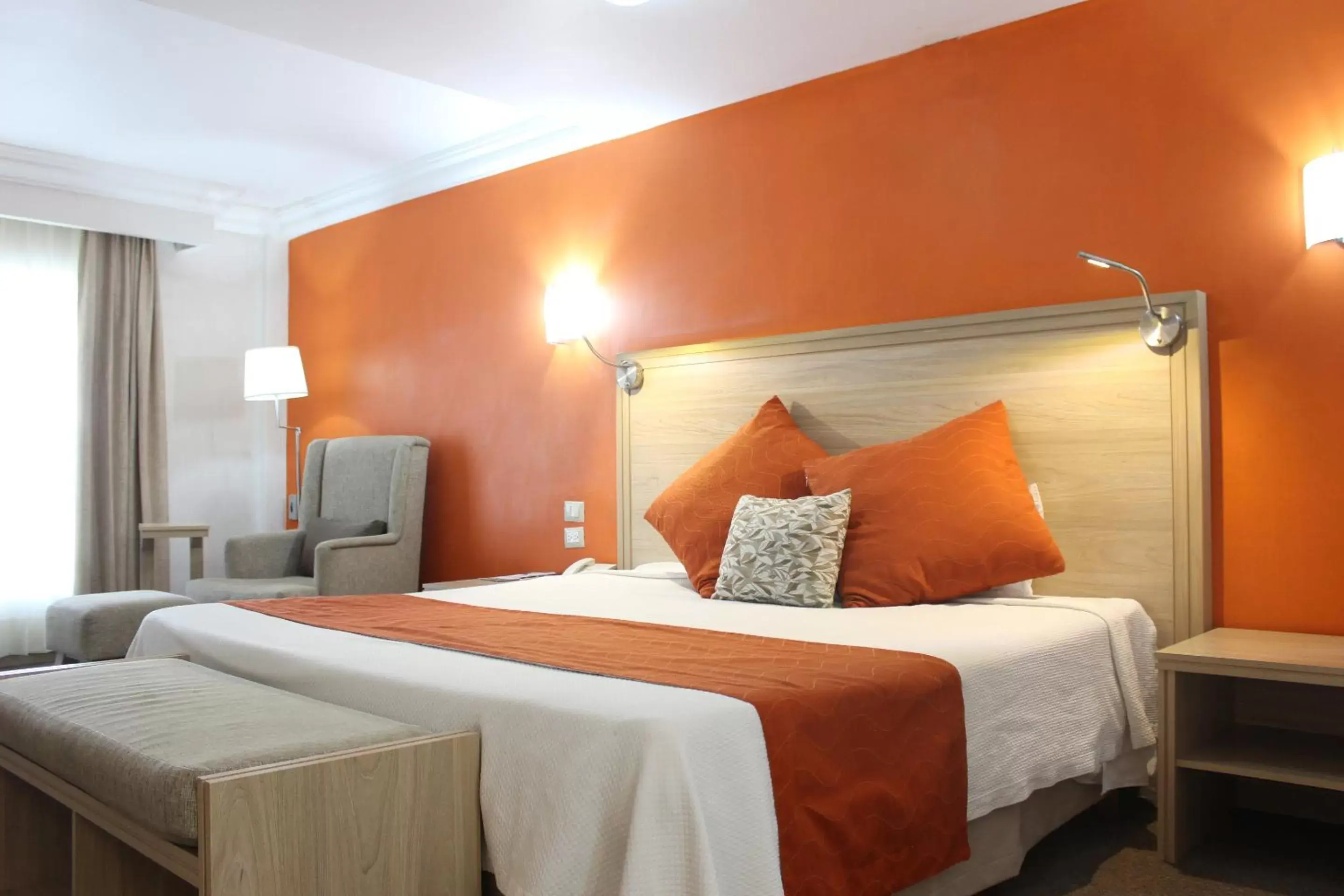 Bedroom, Bed in Hotel Flamingo Irapuato