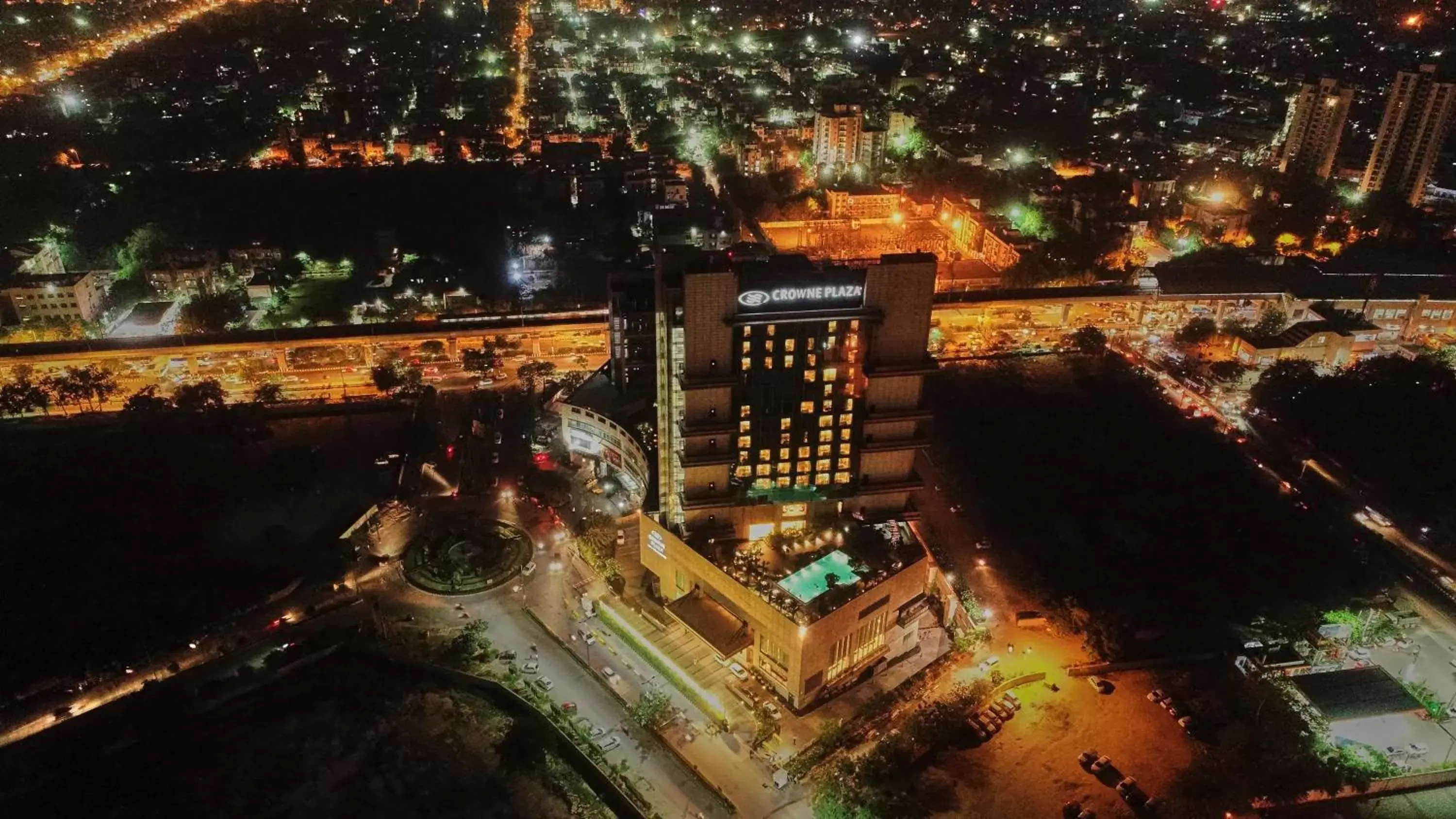 Property building, Bird's-eye View in Crowne Plaza New Delhi Rohini, an IHG Hotel