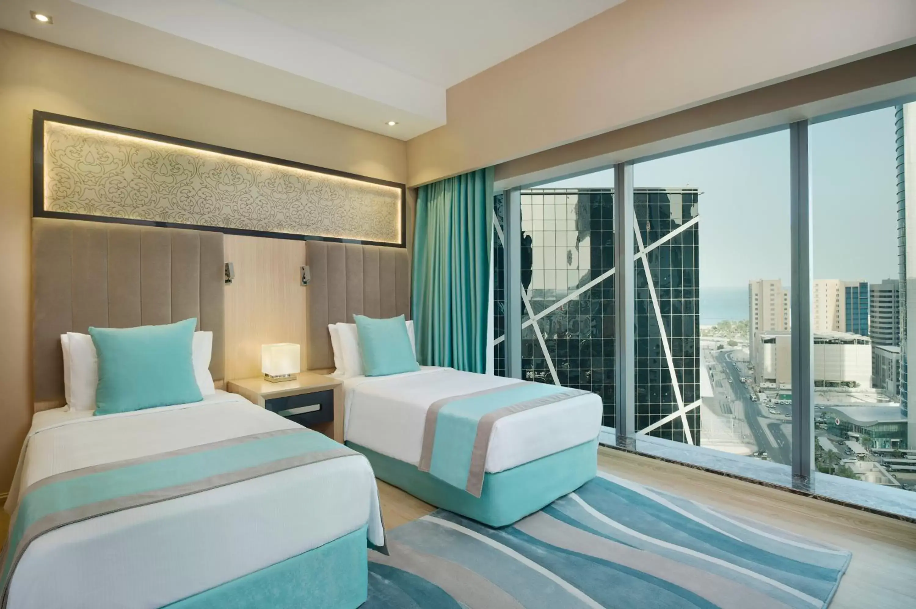 Bed in Wyndham Doha West Bay