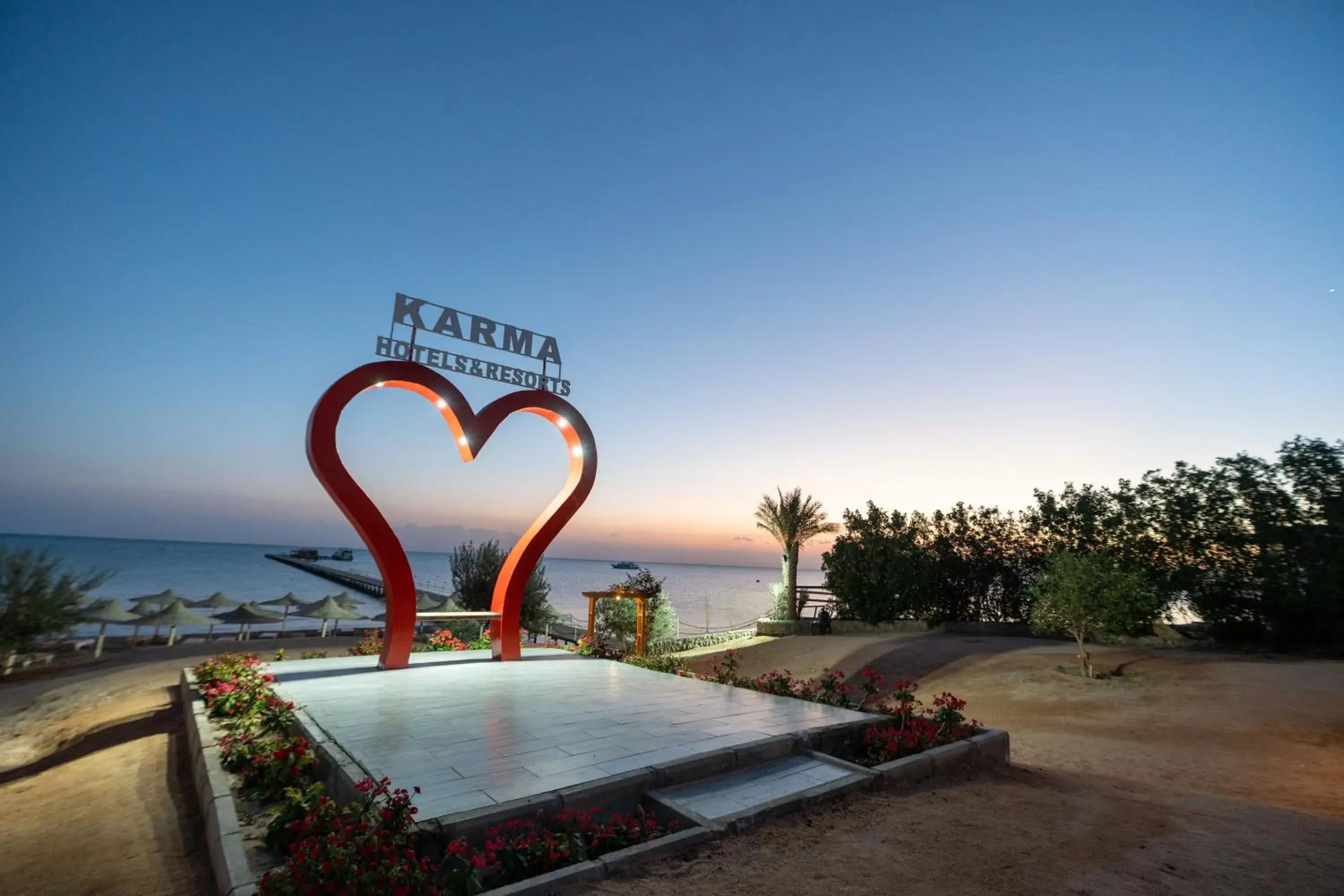 Beach in El Karma Beach Resort & Aqua Park - Hurghada