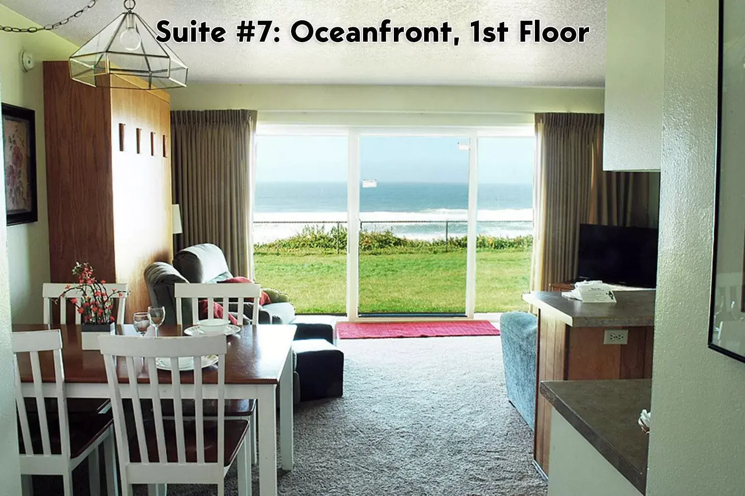 Living room in Ocean Terrace Condominiums