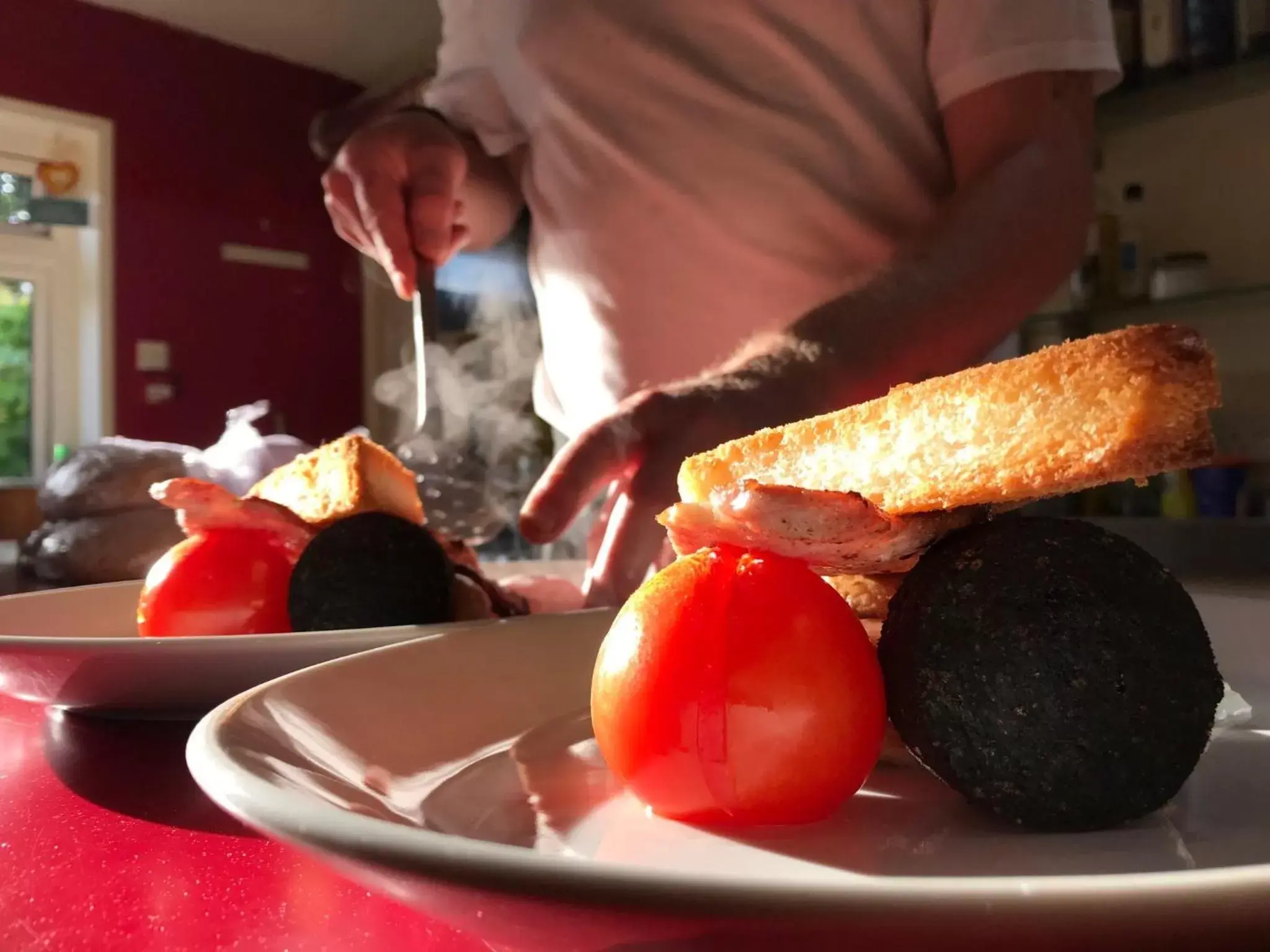 Food close-up in Ramsey House