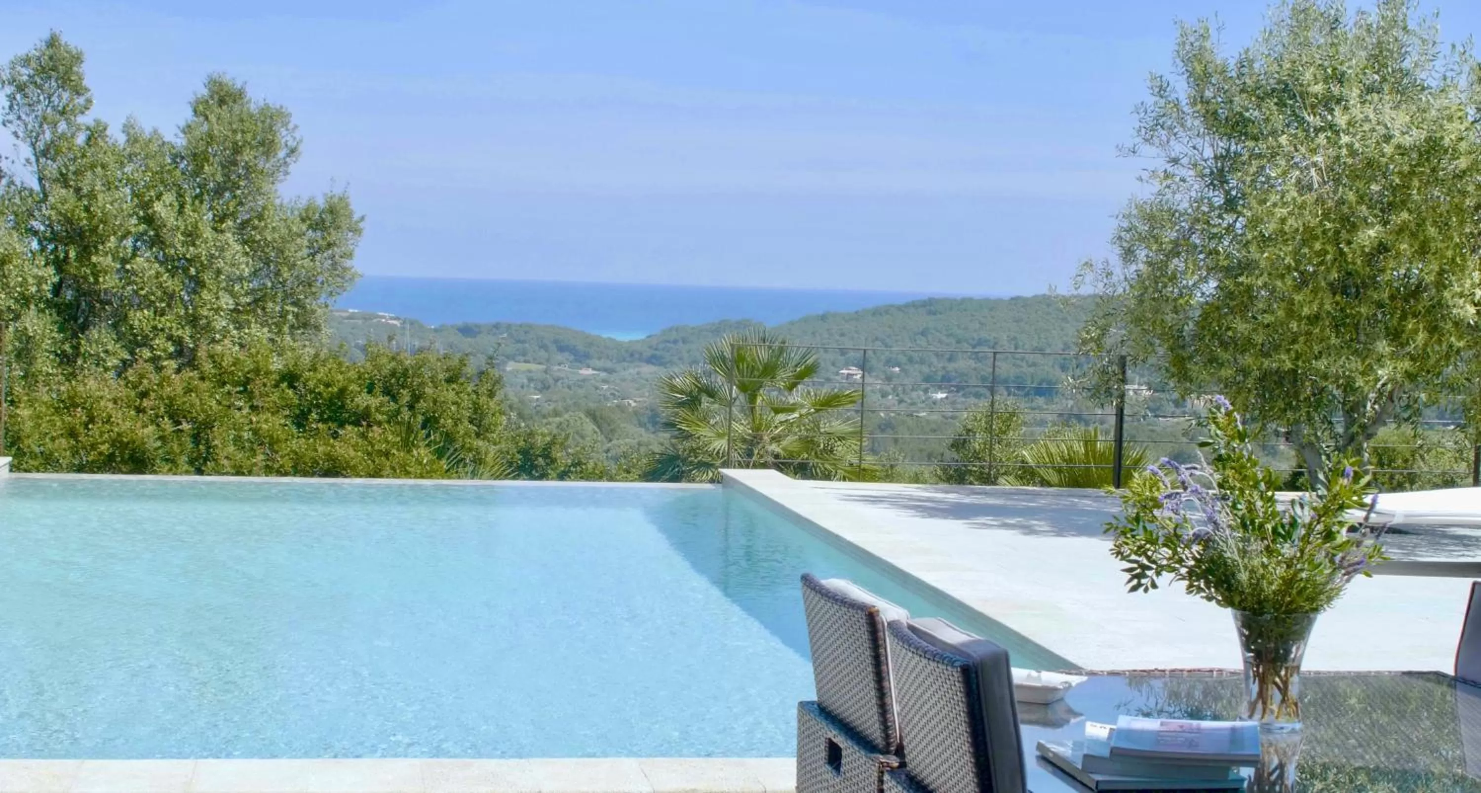 Pool view in Cases de Son Barbassa Hotel & Restaurant