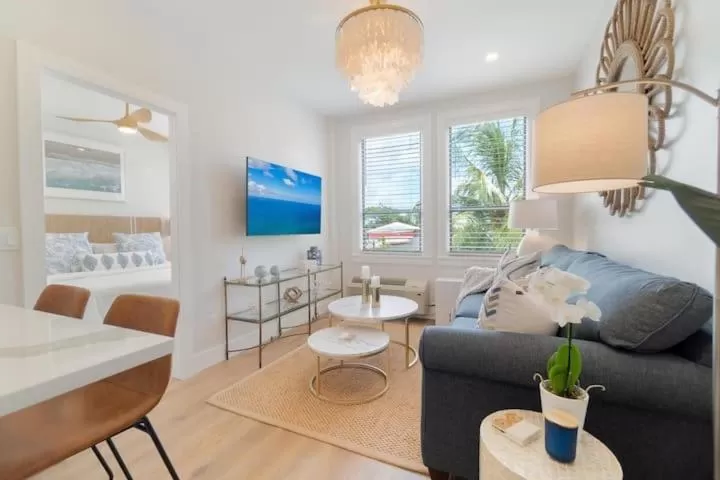 Living room in Tropicals of Palm Beach