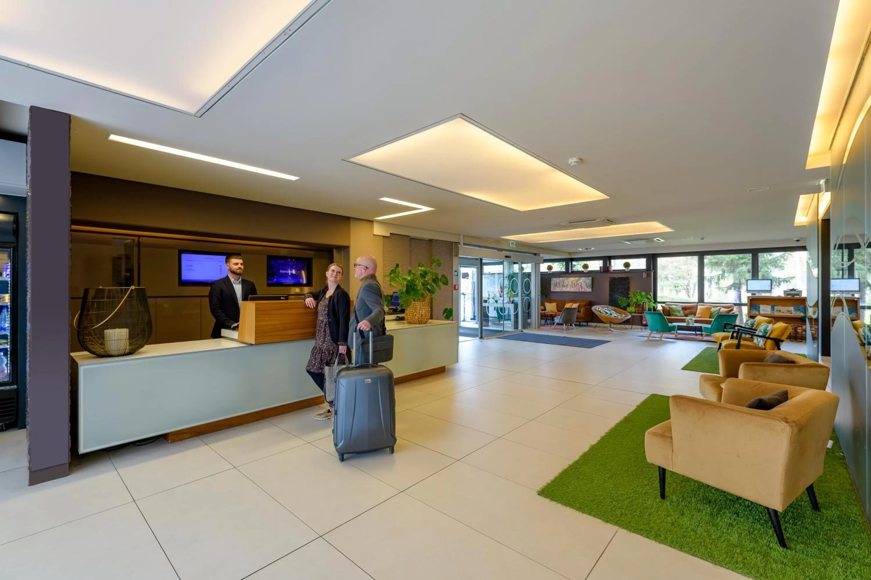 Lobby or reception in Novotel Nürnberg am Messezentrum