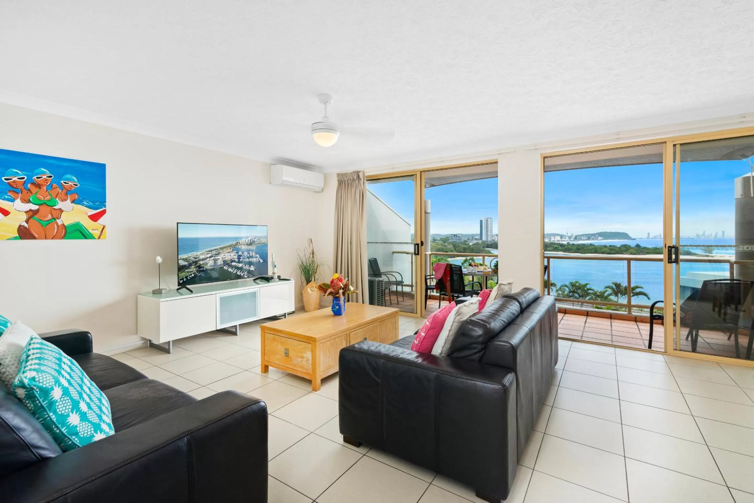 Living room in Little Cove Currumbin