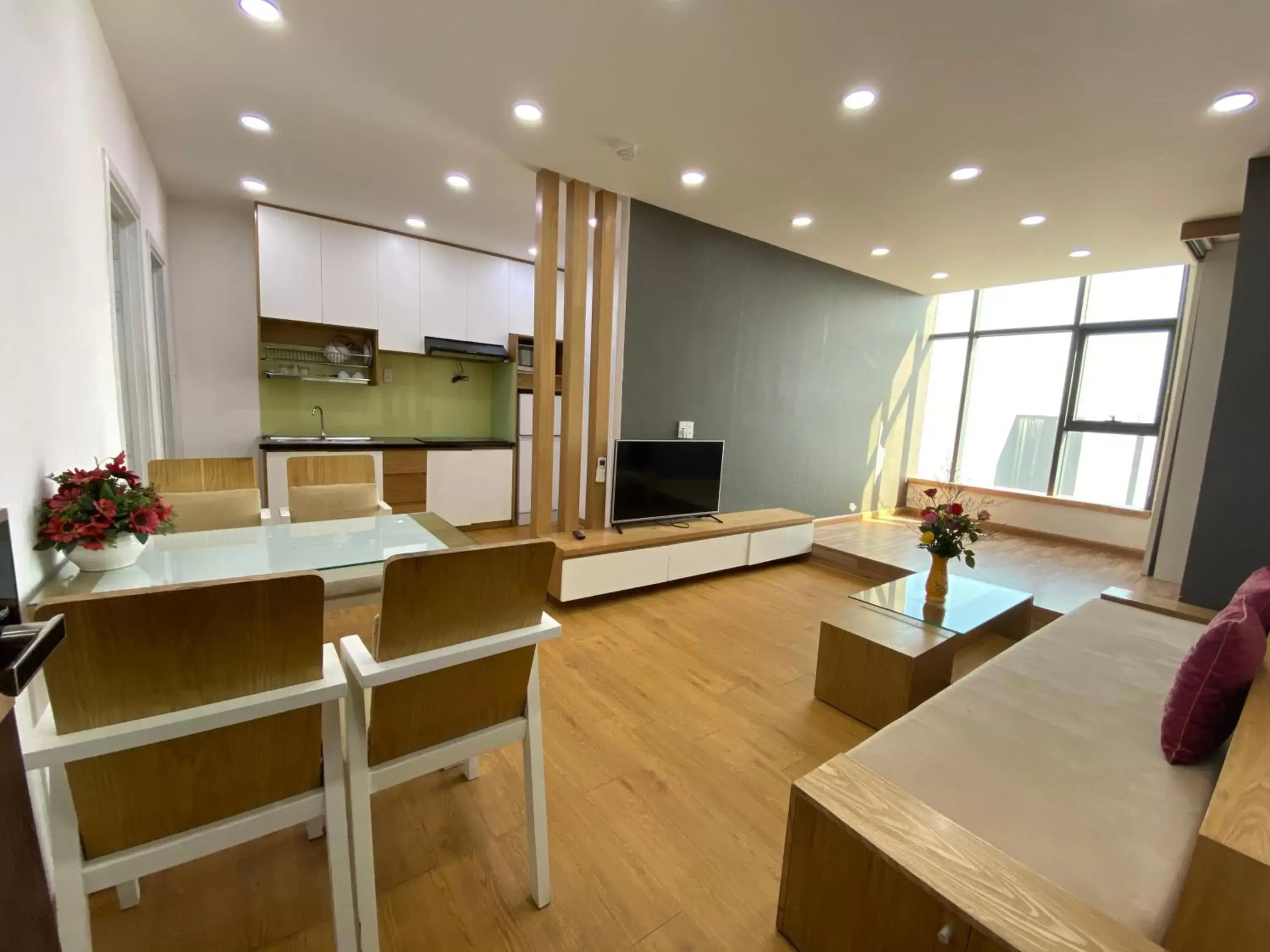 Dining area in Gold Ocean Apartment