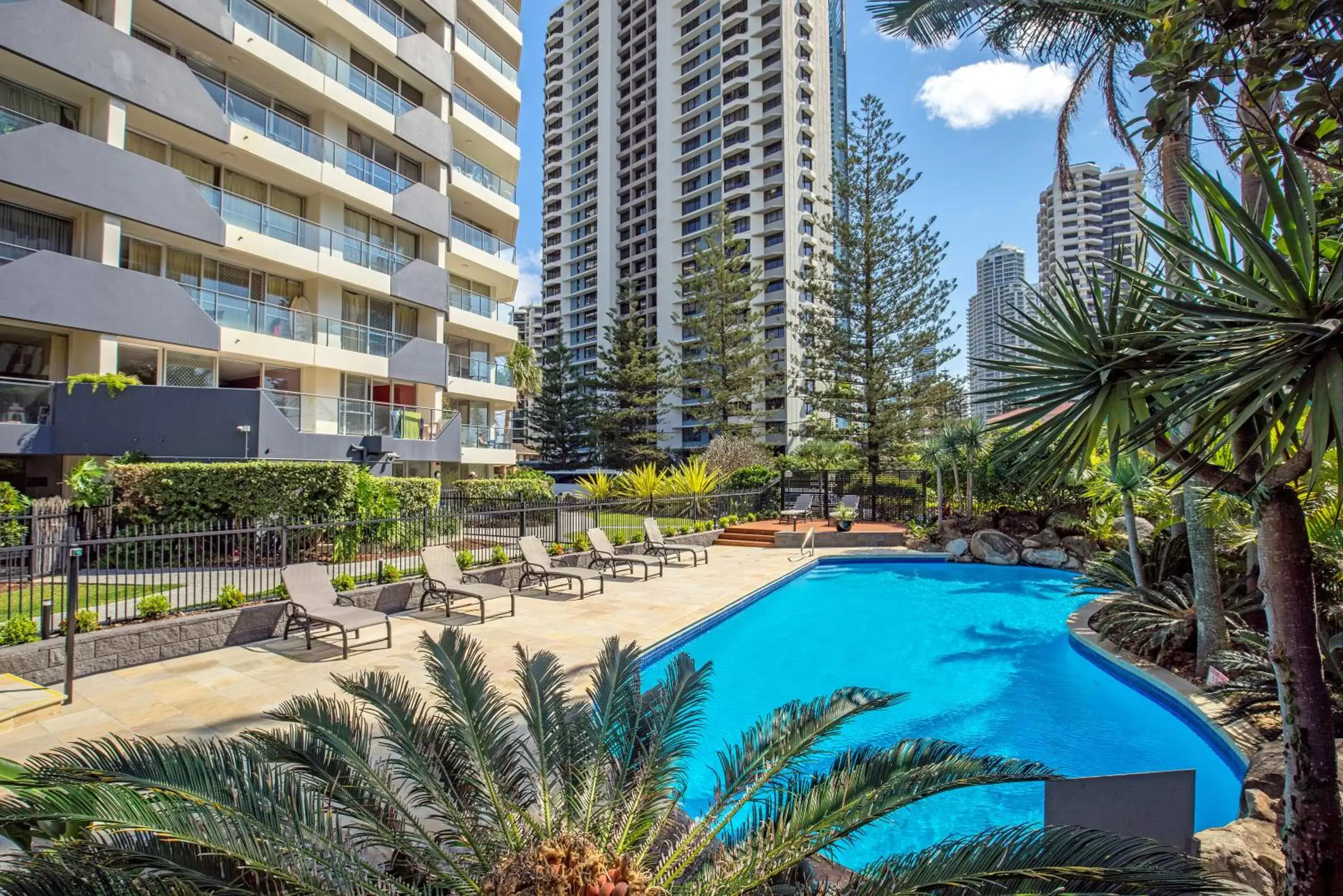 Swimming pool, Pool View in Baronnet Apartments