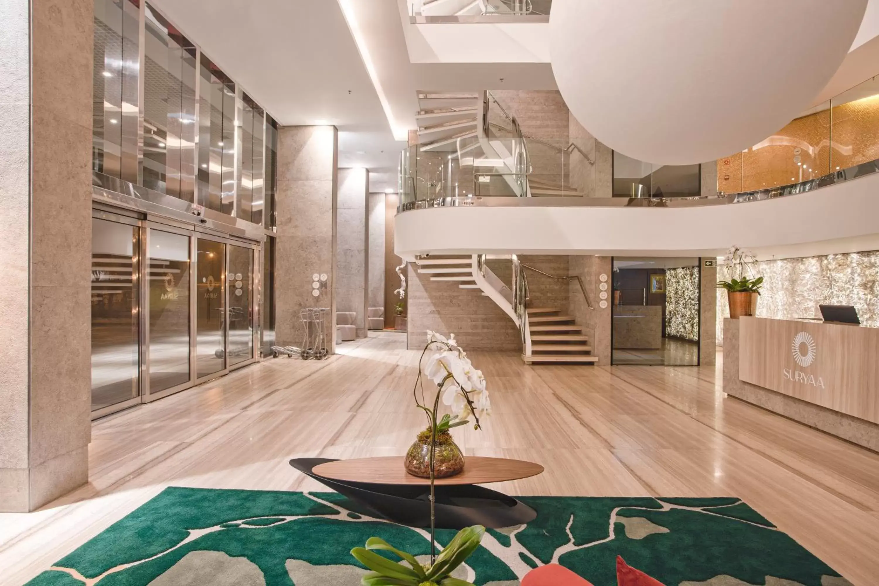 Lobby or reception in Suryaa Hotel Pinhais, Curio Collection by Hilton Lobby or reception in Suryaa Hotel Pinhais, Curio Collection by Hilton