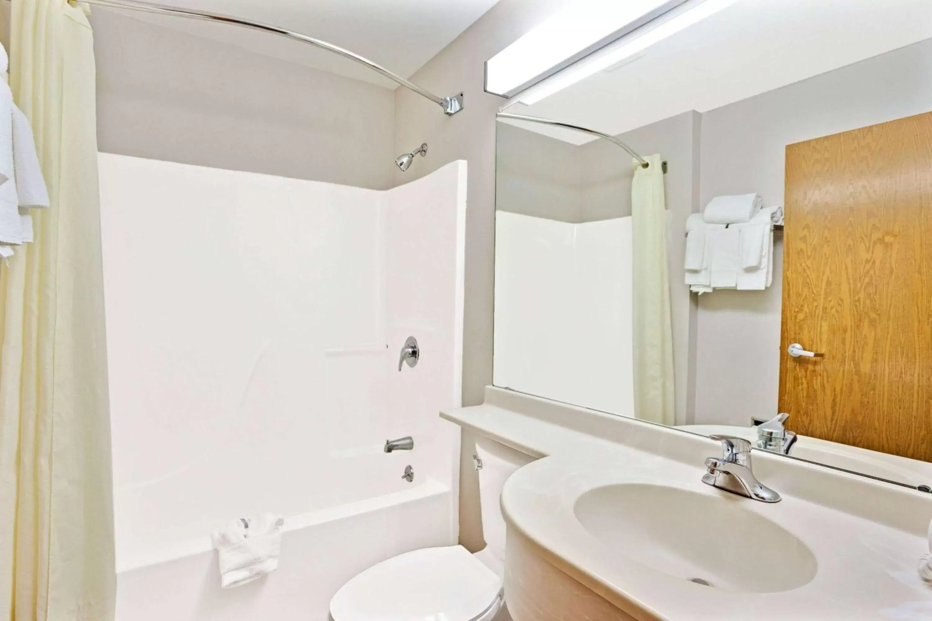 Bathroom in Microtel Inn & Suites by Wyndham Detroit Roseville