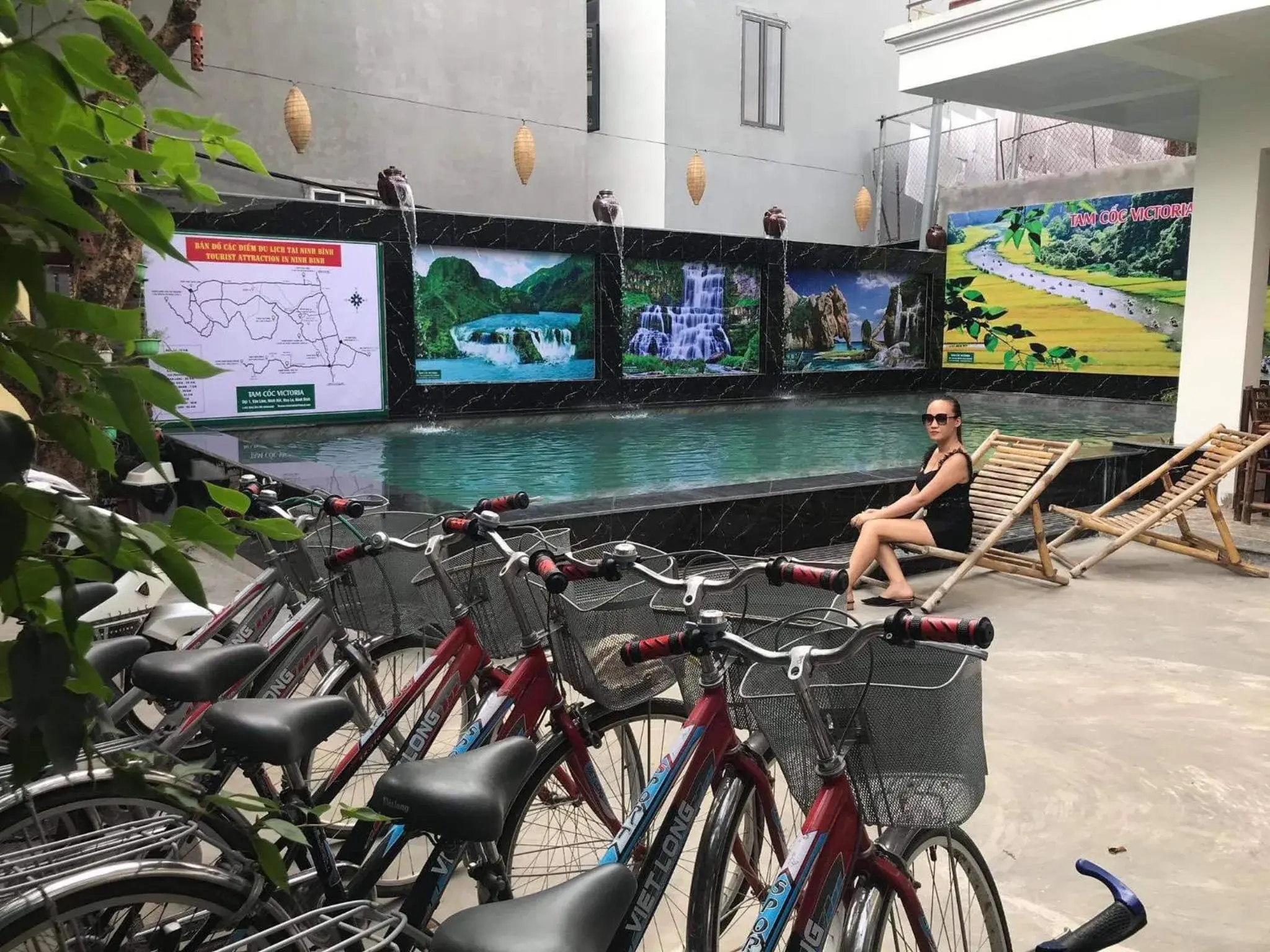 Swimming pool, Biking in Tam Coc Victoria Hotel