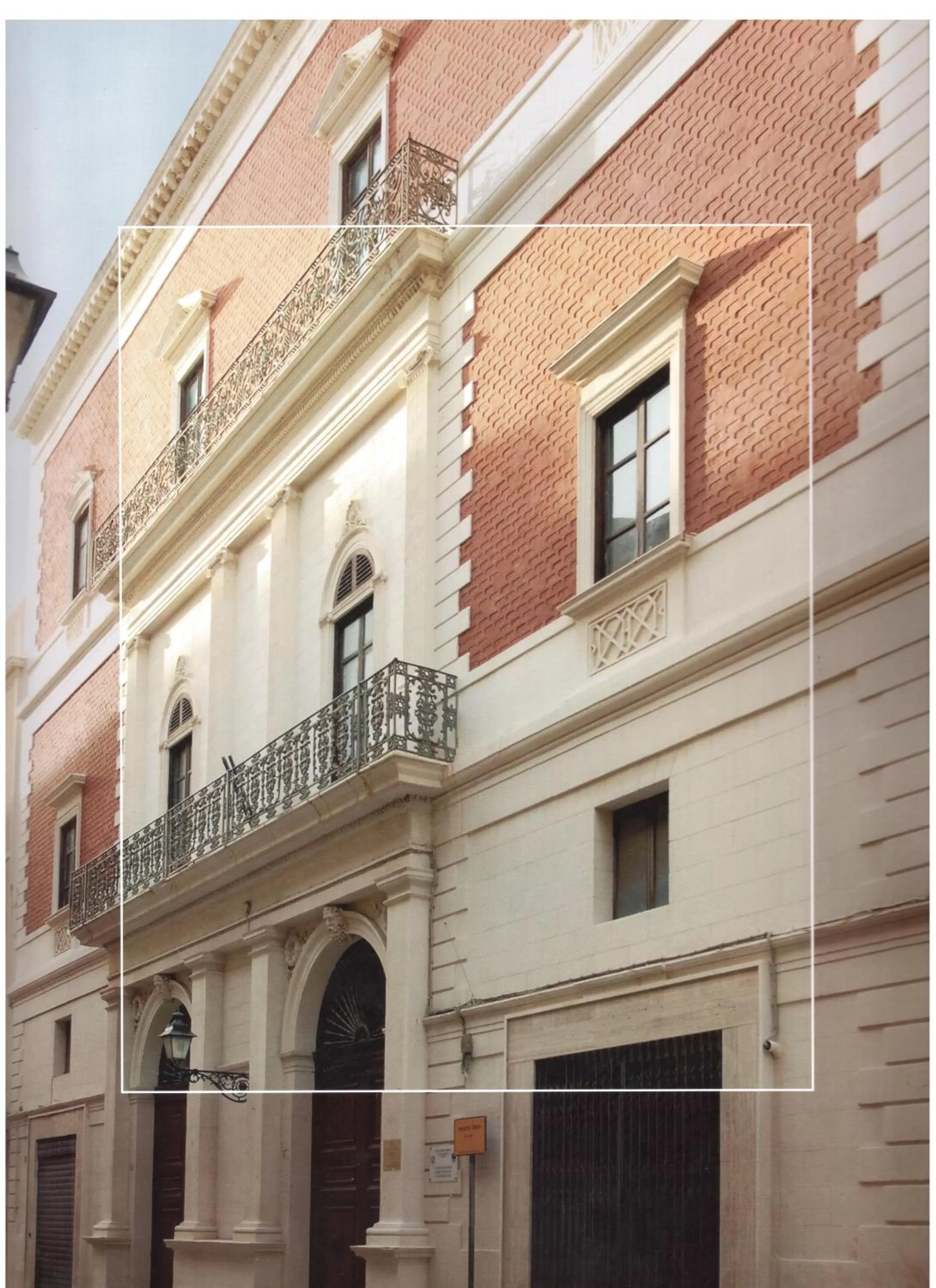 Facade/entrance in Central Gallery Rooms- Palazzo D'Ali' Staiti XIX