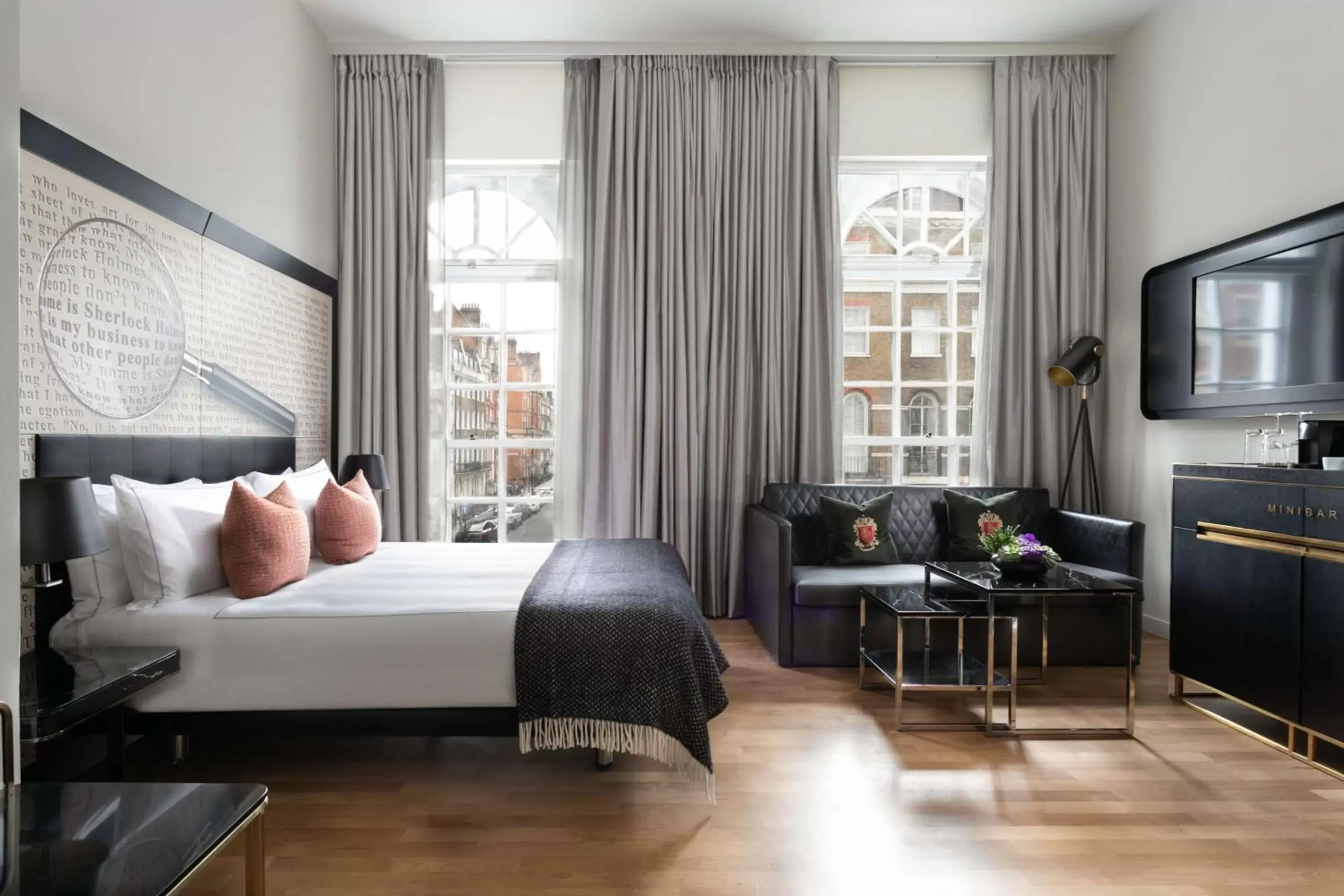 Bedroom in Holmes Hotel London