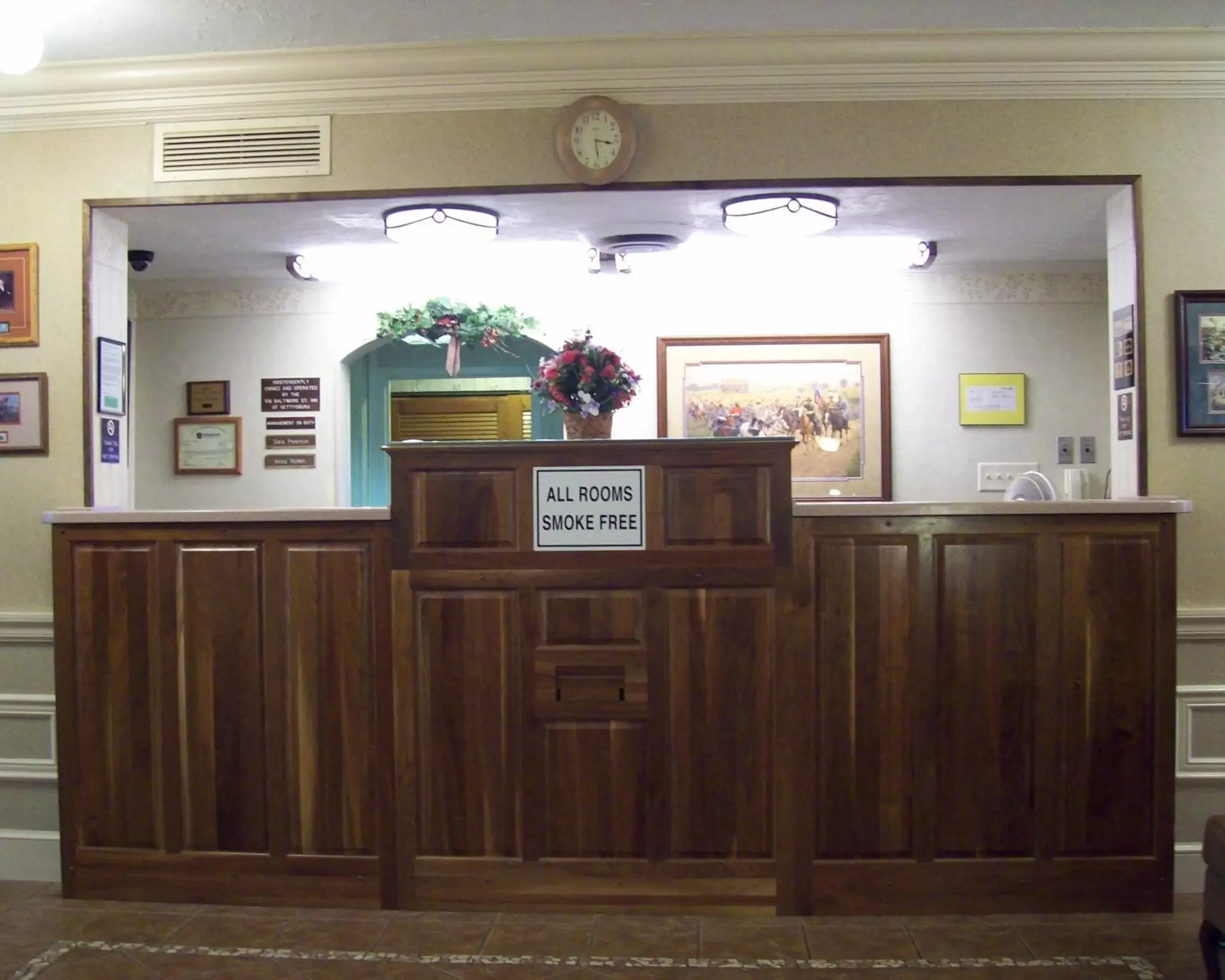 Lobby or reception, Lobby/Reception in 1863 Inn of Gettysburg