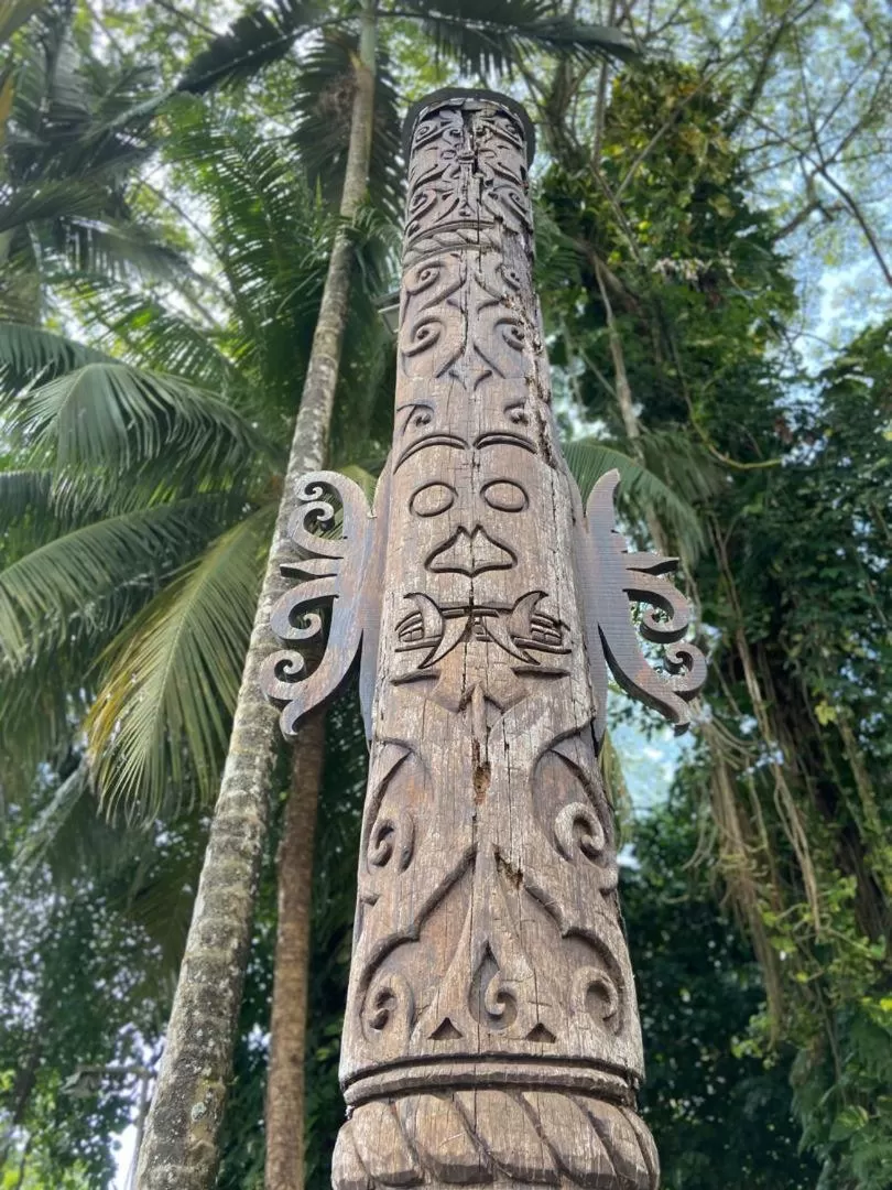 Decorative detail in Telang Usan Hotel Kuching
