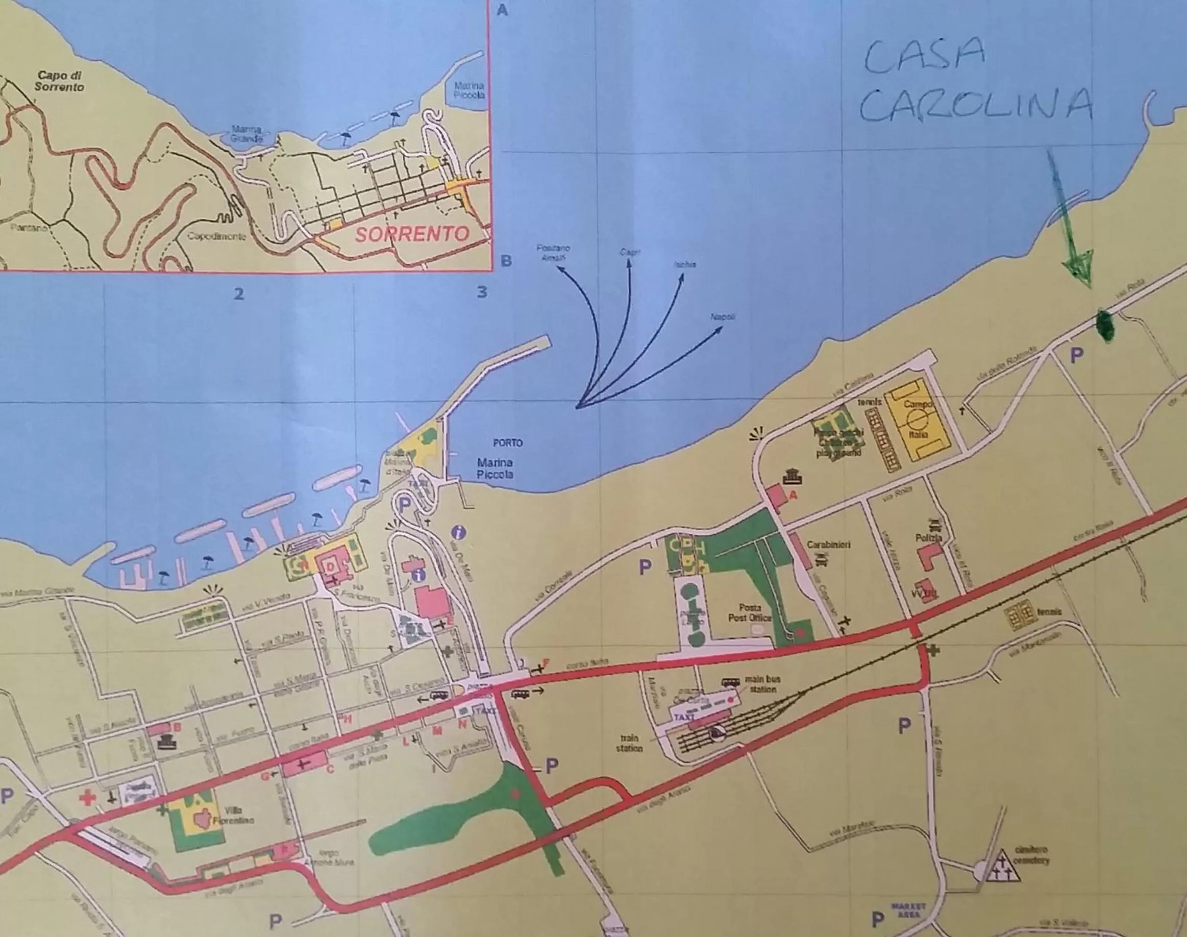 Area and facilities in Casa Carolina B&B