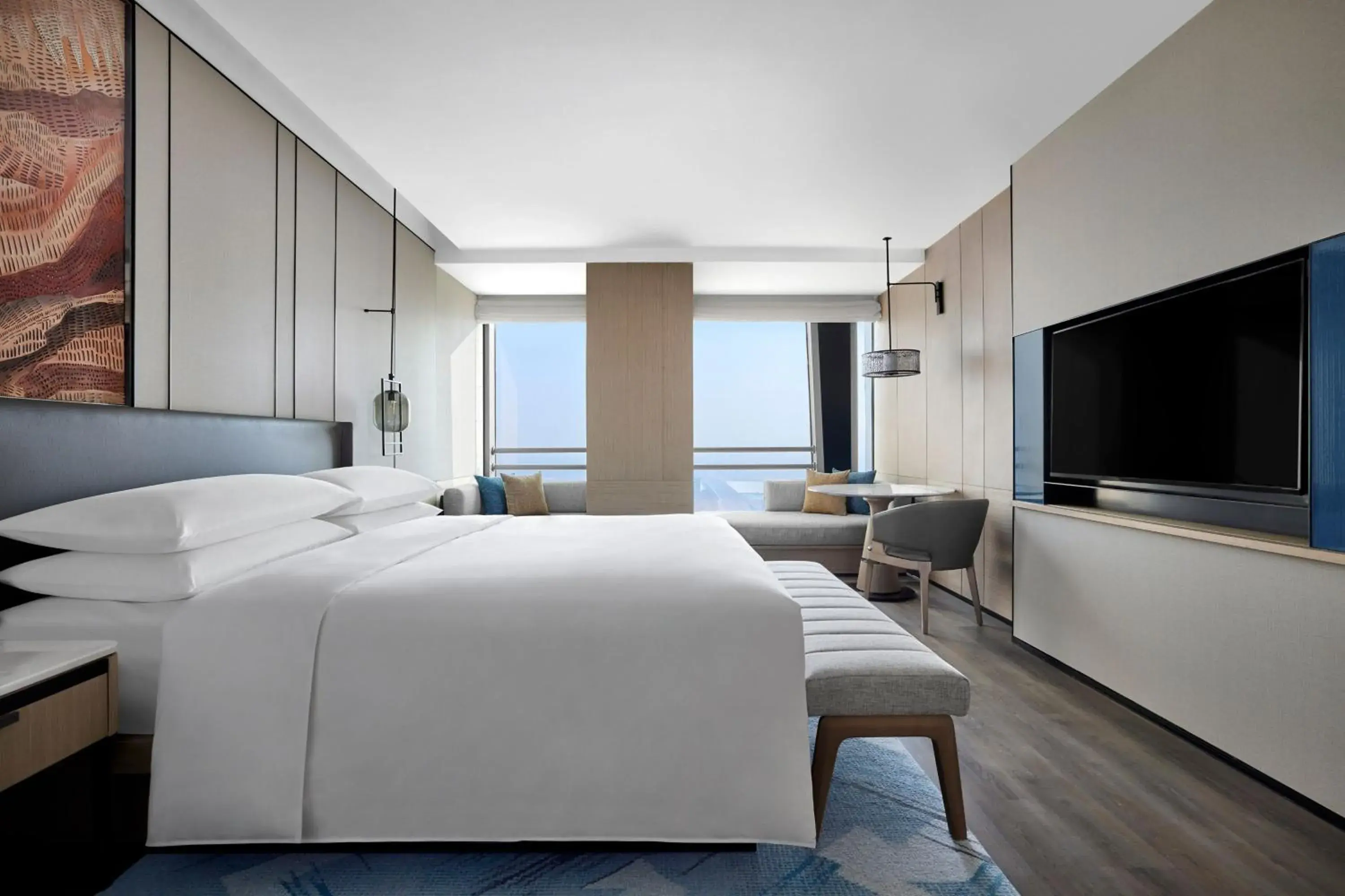 Bedroom in Changzhou Marriott Hotel Jintan