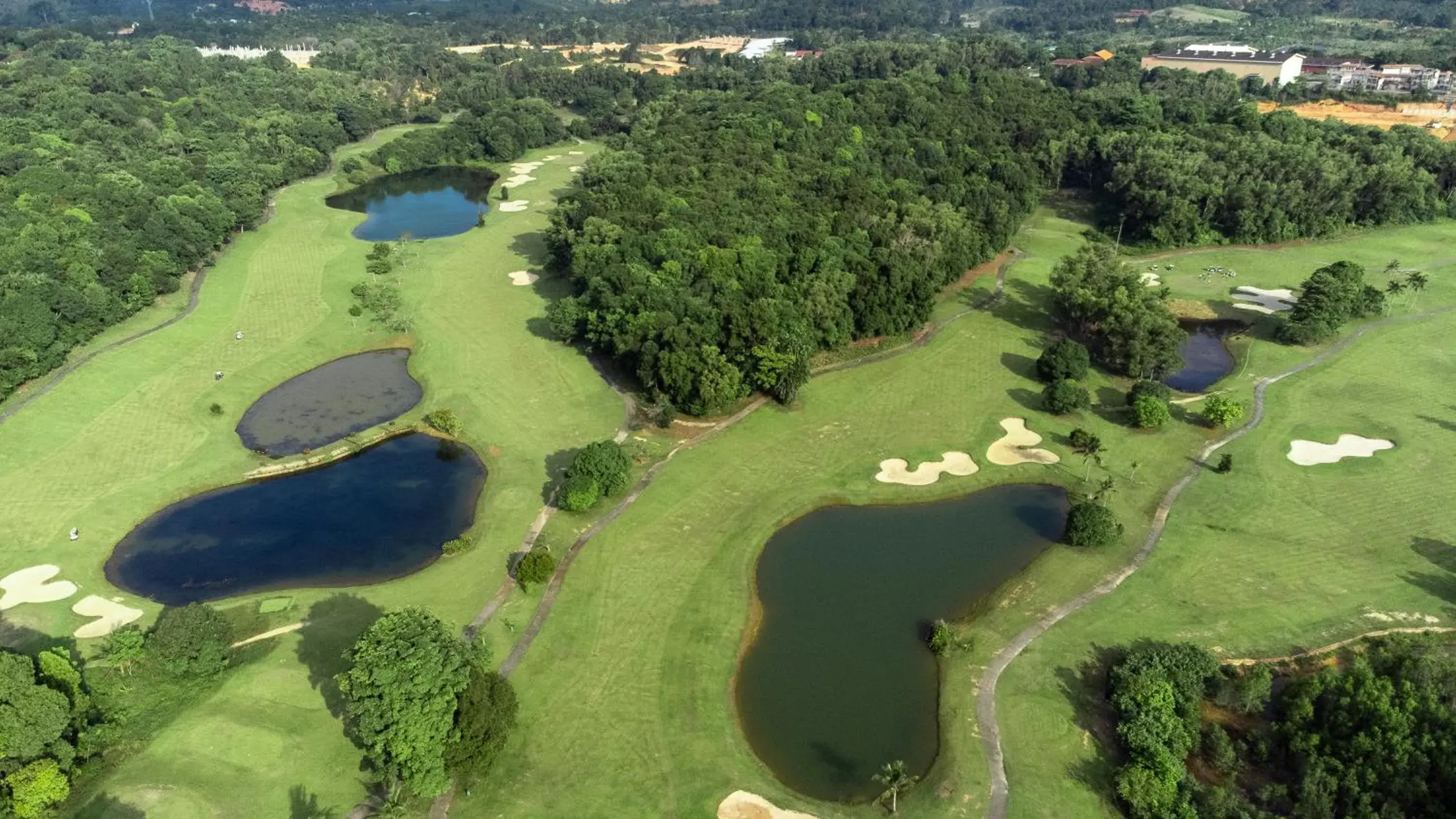 Golfcourse, Bird's-eye View in Turi Beach Resort