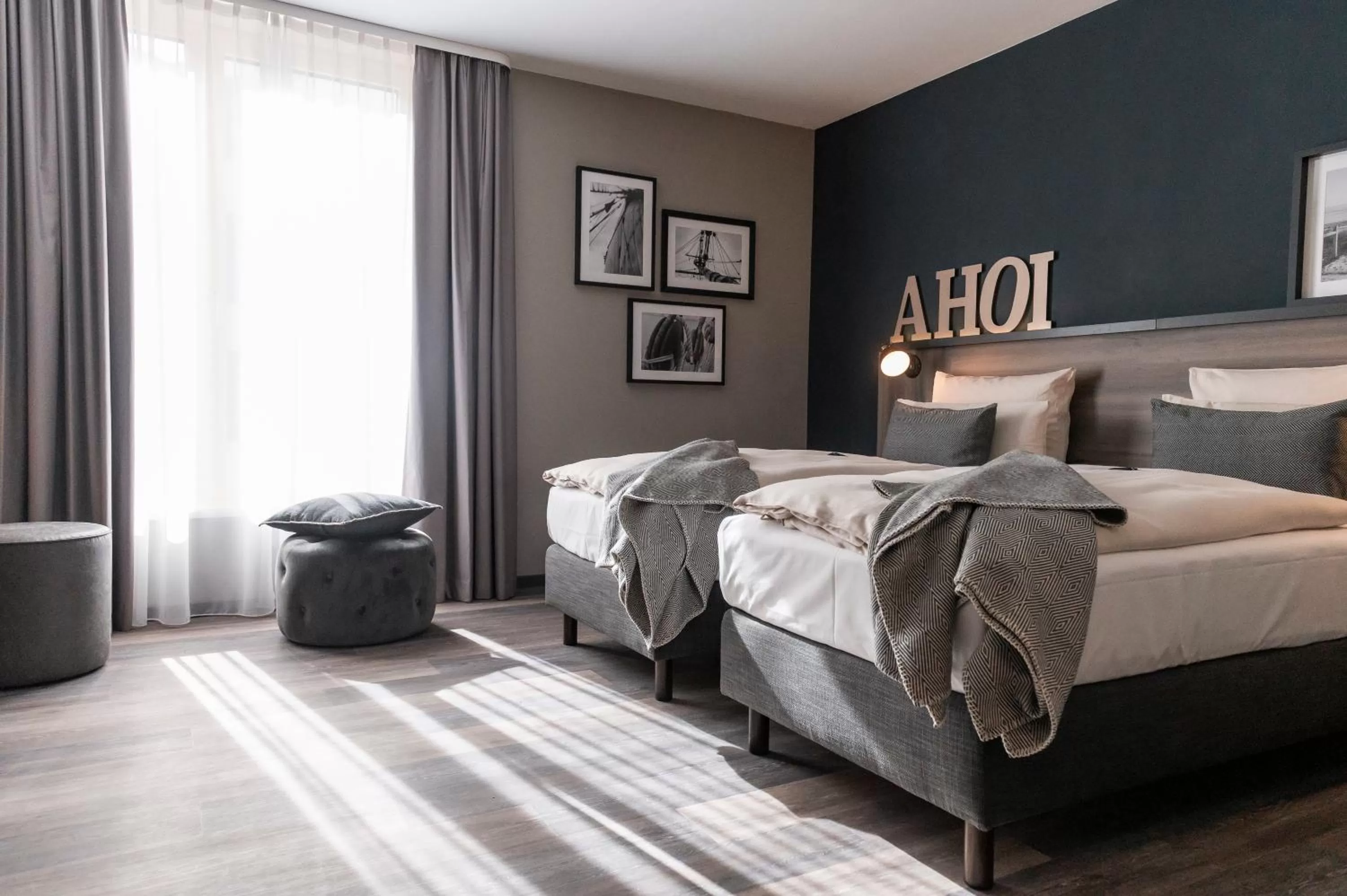 Bed in HARBR Hotel Ludwigsburg, a member of Radisson Individuals