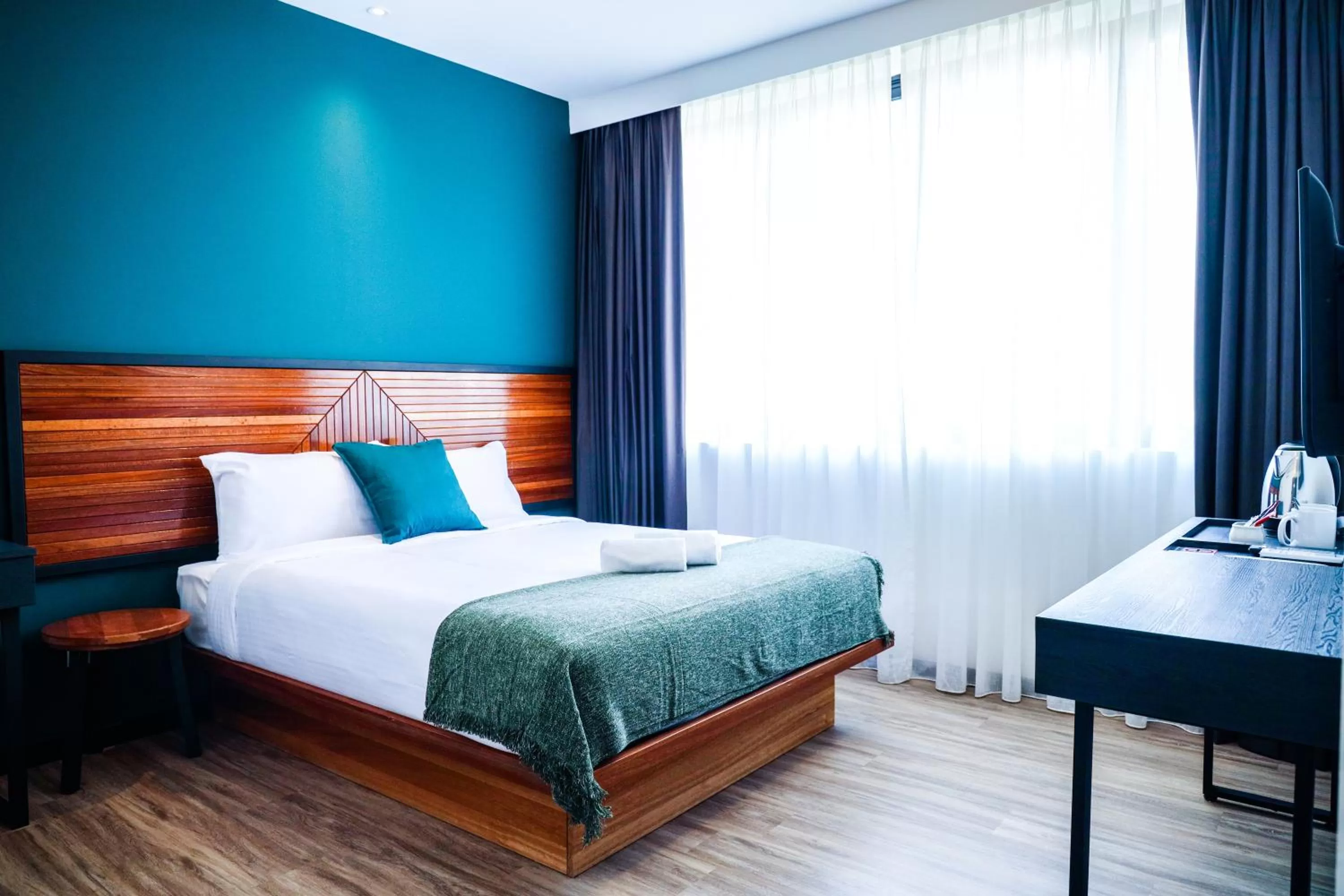 Bed in The Journey hotel