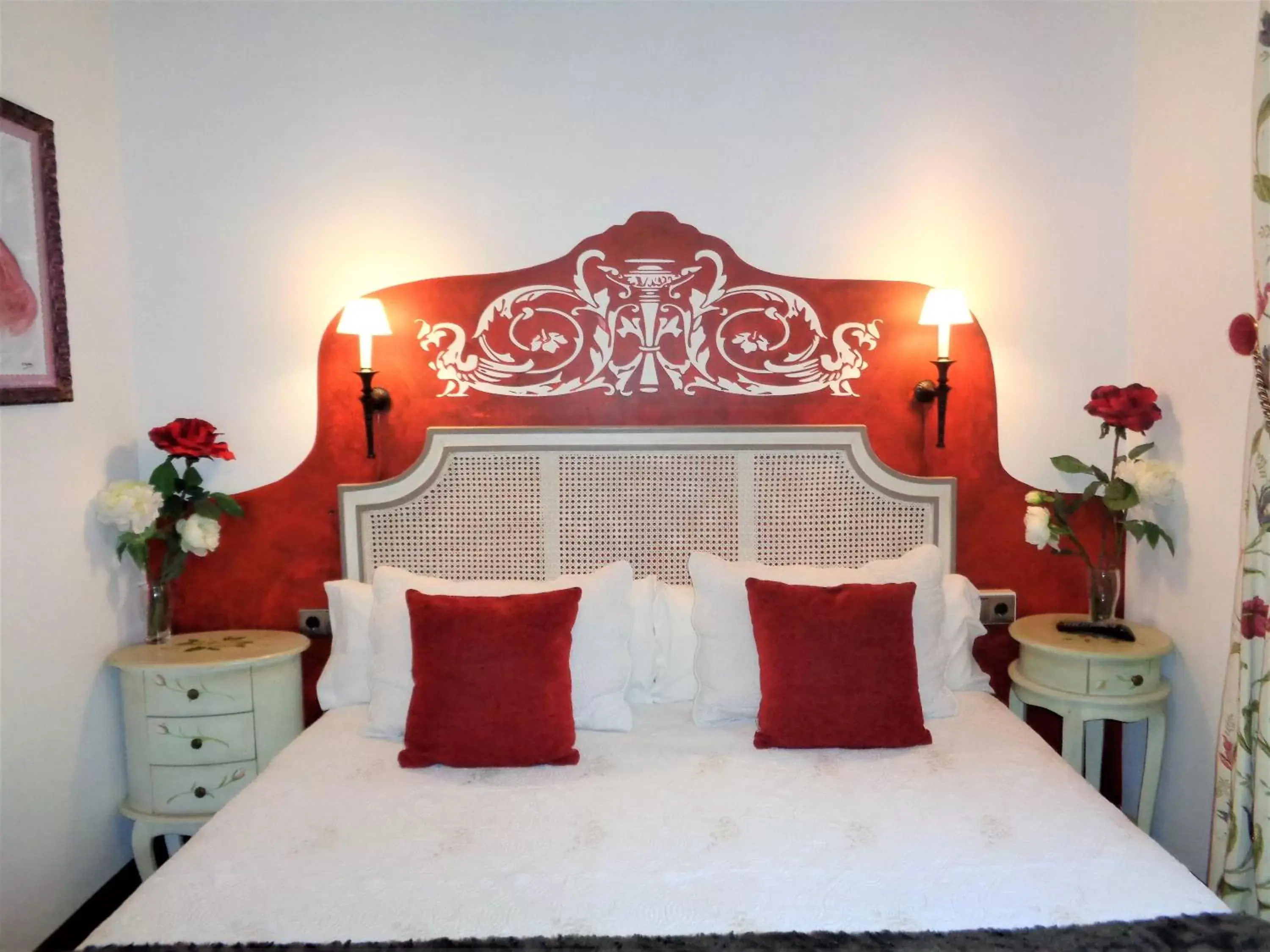 Decorative detail, Bed in Hotel Boutique Nueve Leyendas