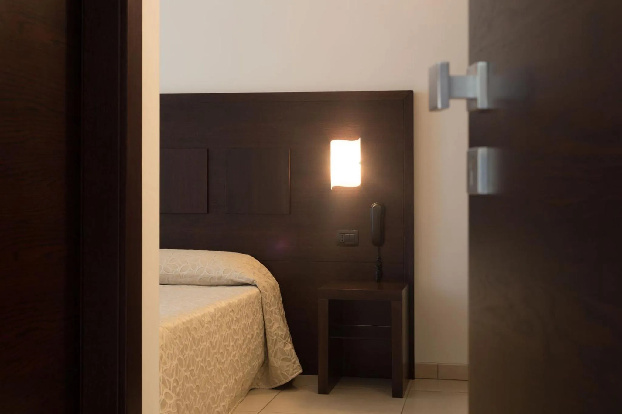 Decorative detail, Bed in Hotel I Crespi