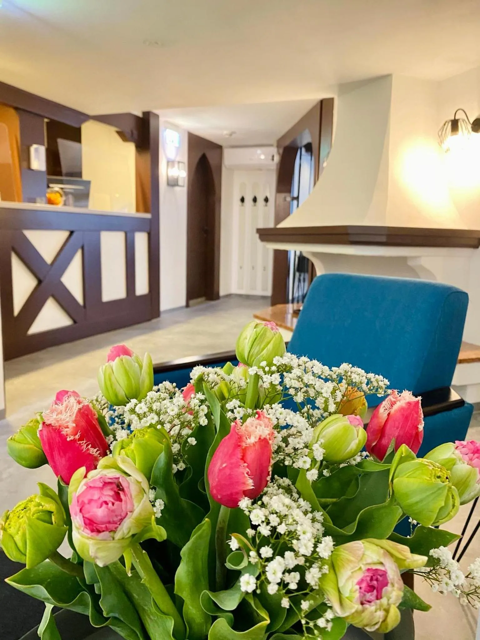 Lobby or reception in Burghotel Nürnberg