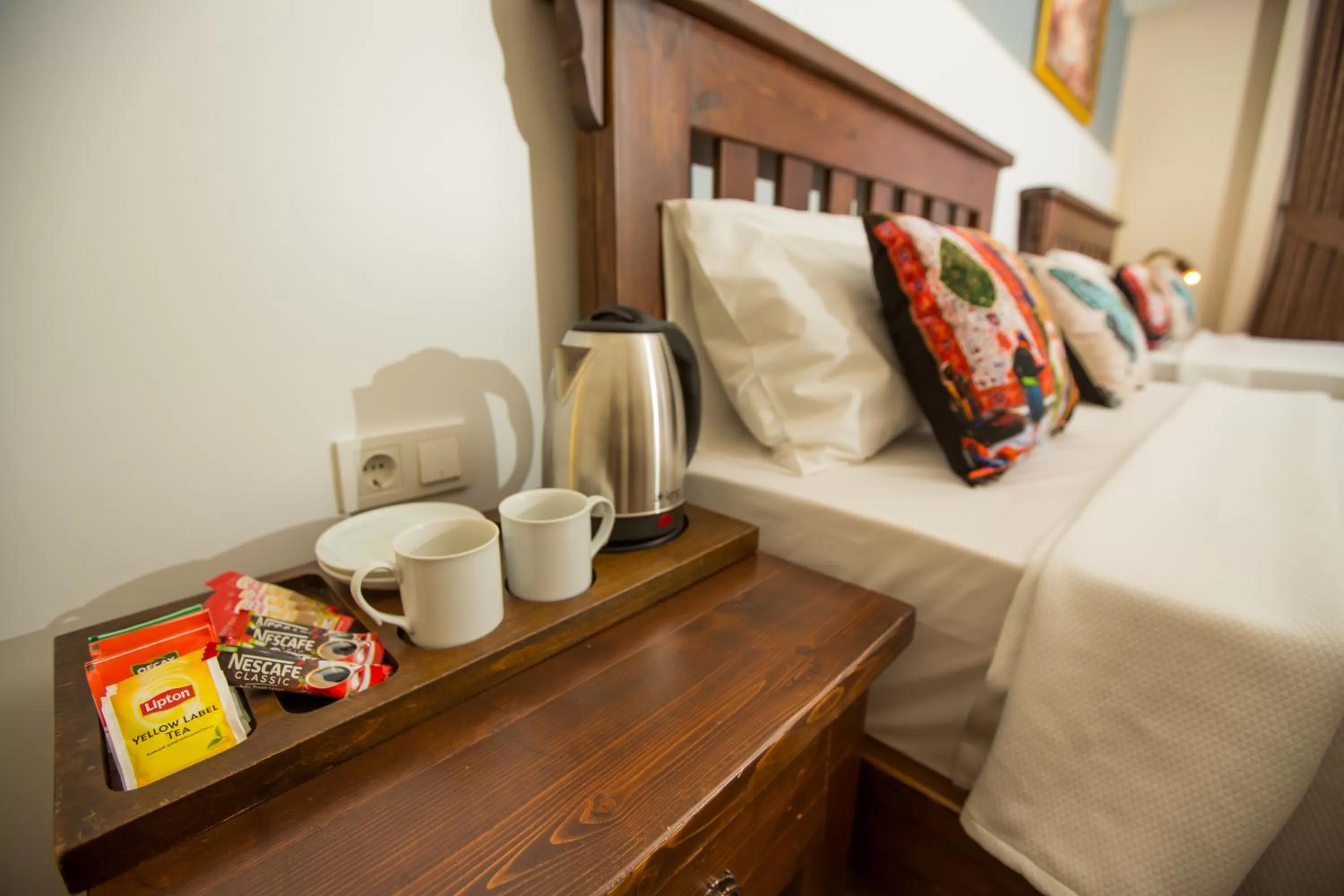 Bed in The PeraPort Hotel