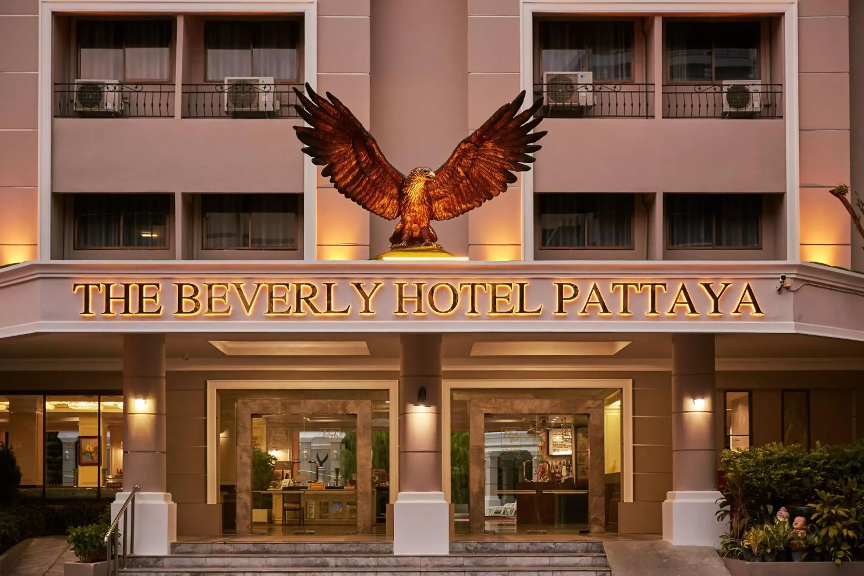 Facade/entrance in The Beverly Hotel Pattaya