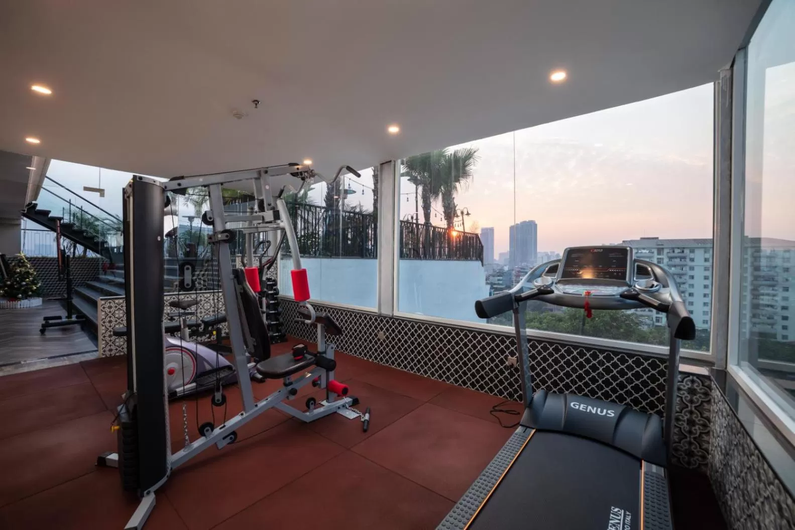 Fitness centre/facilities in FTE Ba Dinh Hotel