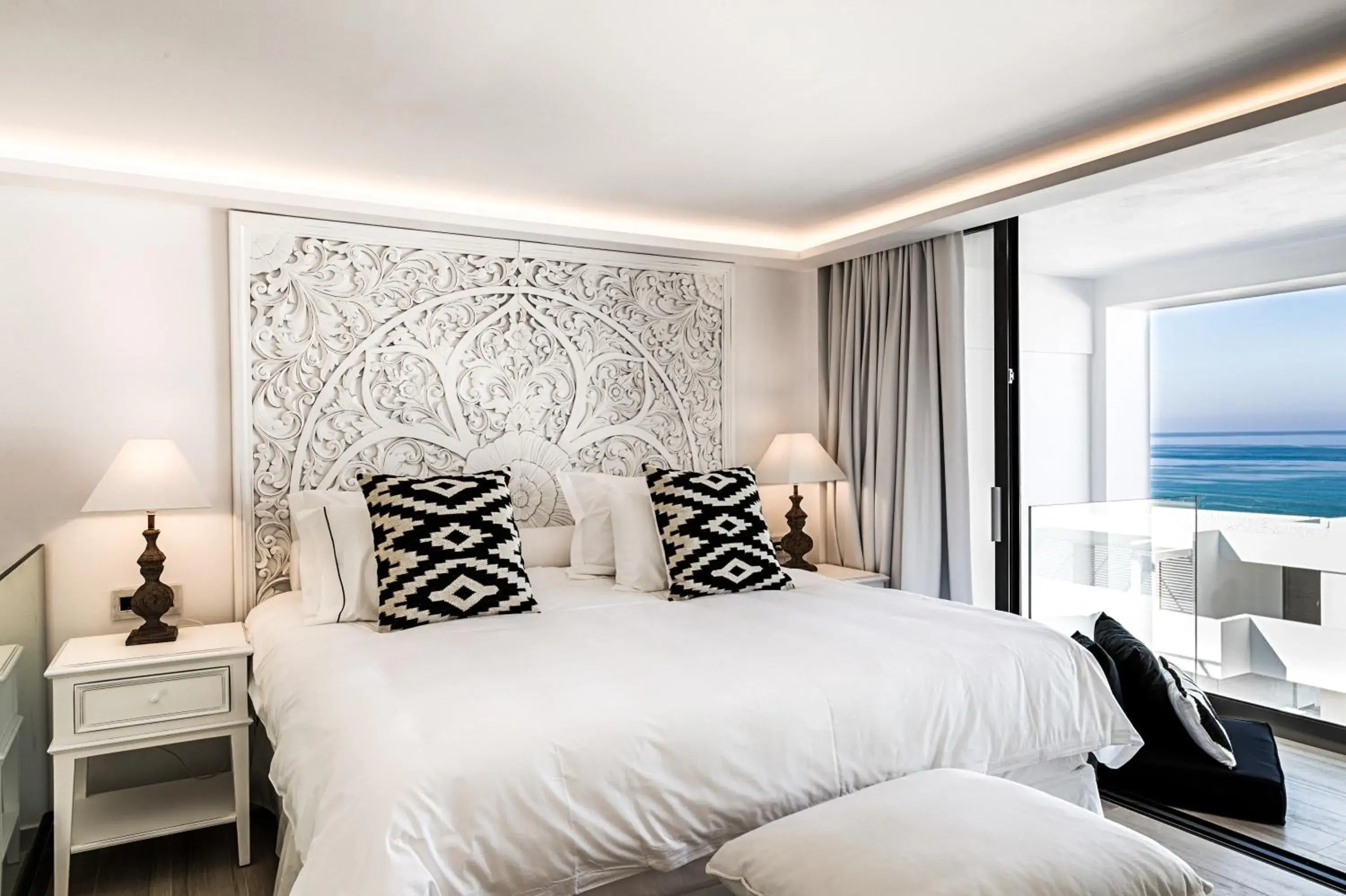 Decorative detail, Bed in Abaton Island Resort & Spa Decorative detail, Bed in Abaton Island Resort & Spa