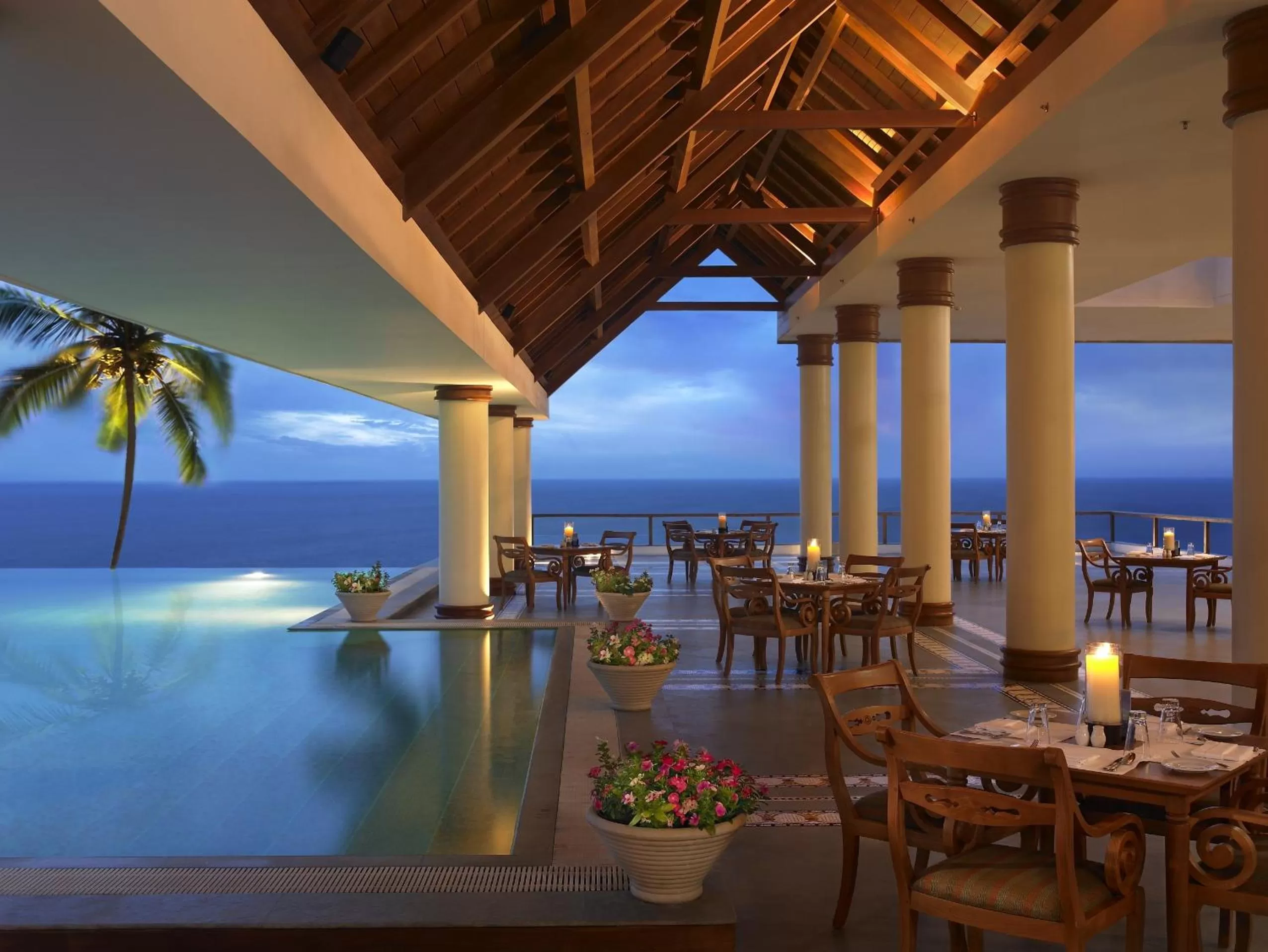 Restaurant/places to eat in The Leela Kovalam, A Raviz Hotel