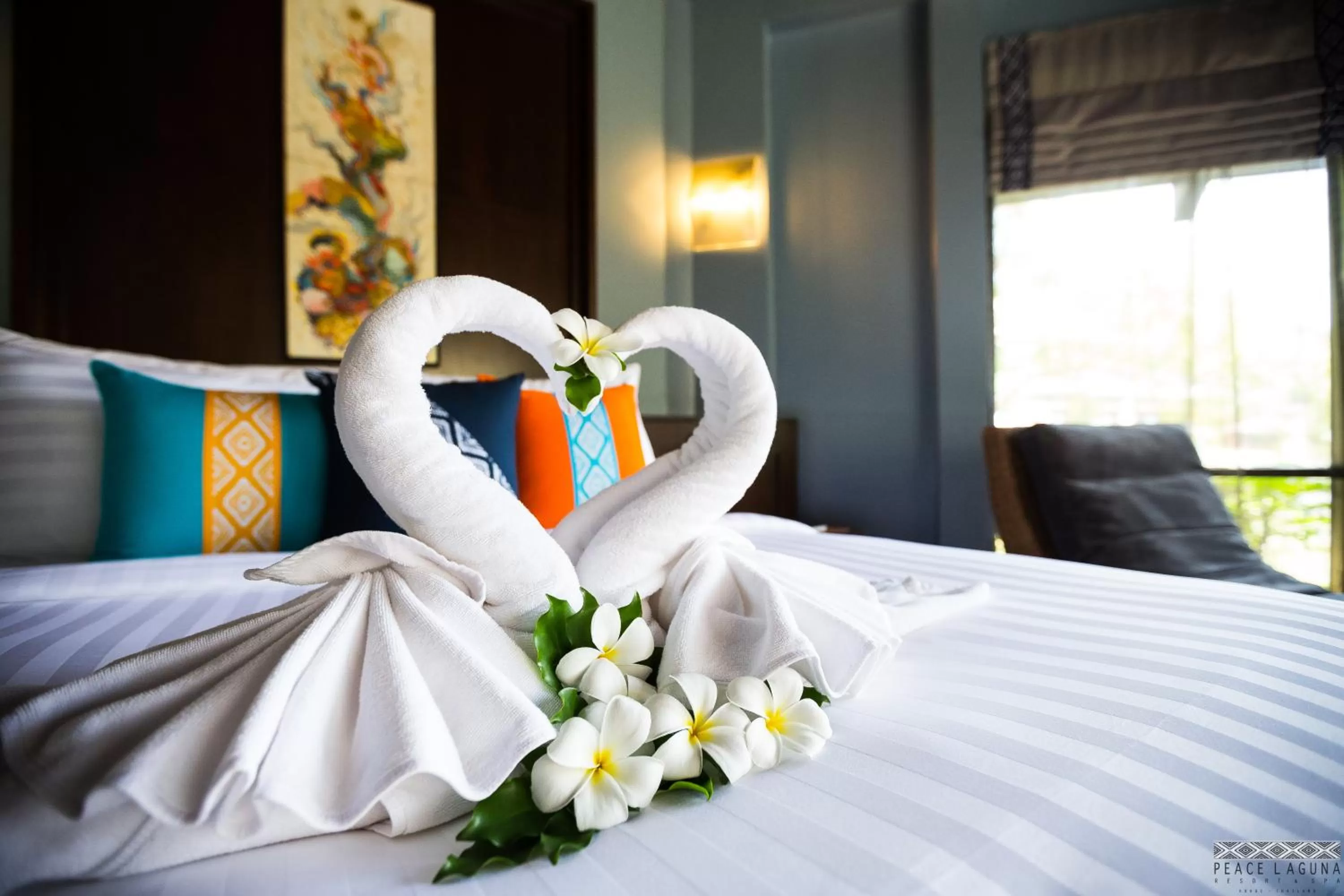 Decorative detail, Bed in Peace Laguna Resort & Spa