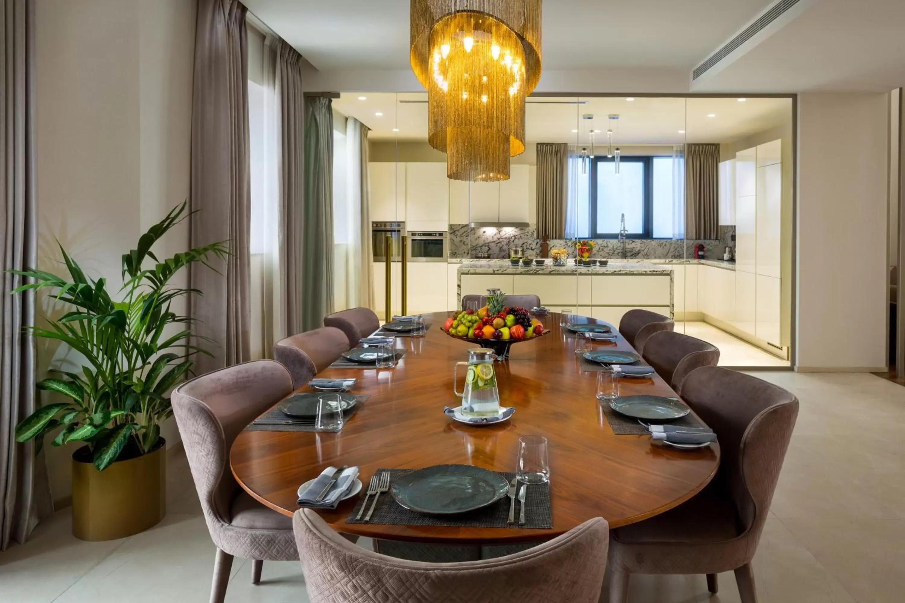 Kitchen or kitchenette, Dining Area in Millennium Place Barsha Heights Hotel Apartments