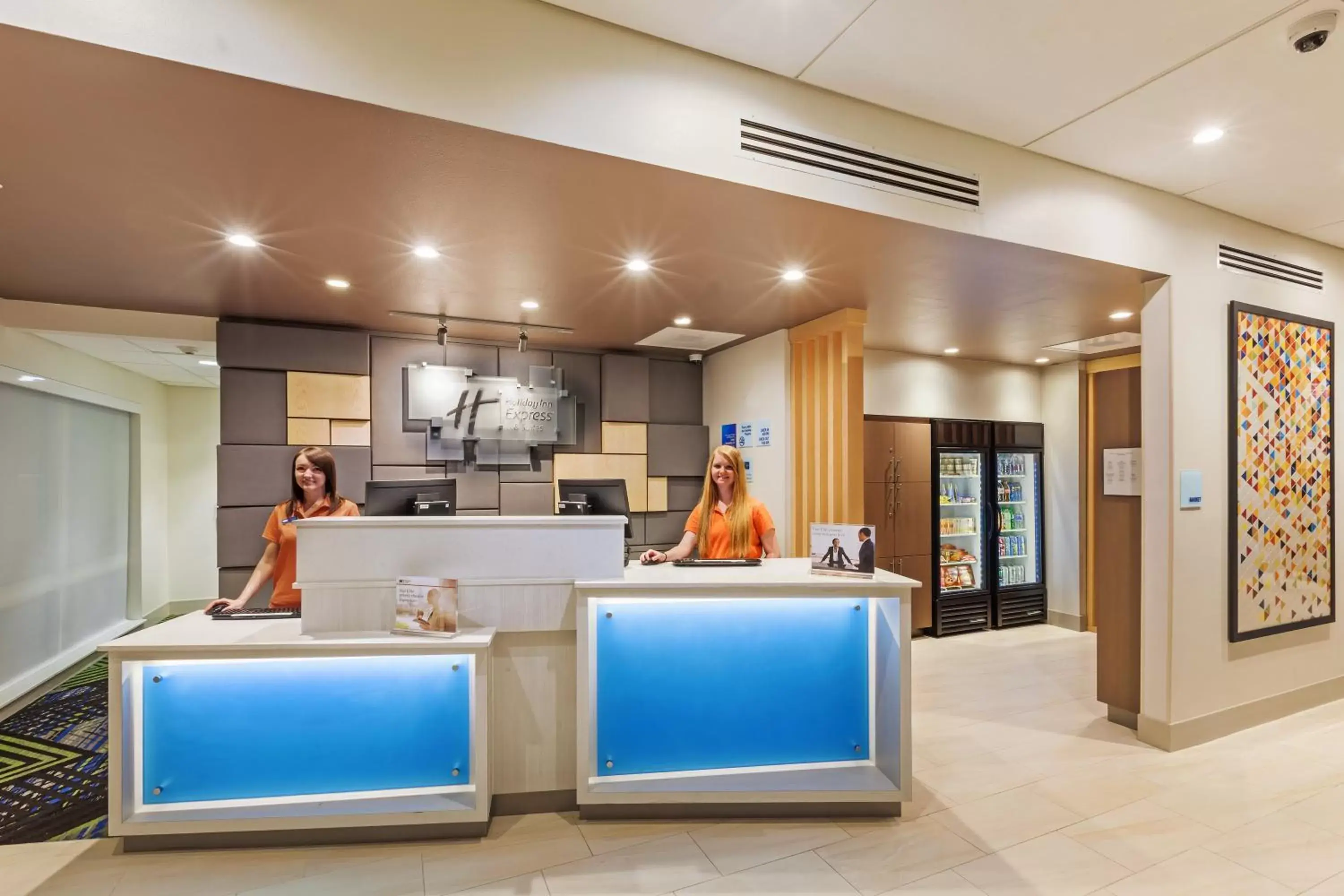 Property building, Lobby/Reception in Holiday Inn Express and Suites Chanute, an IHG Hotel