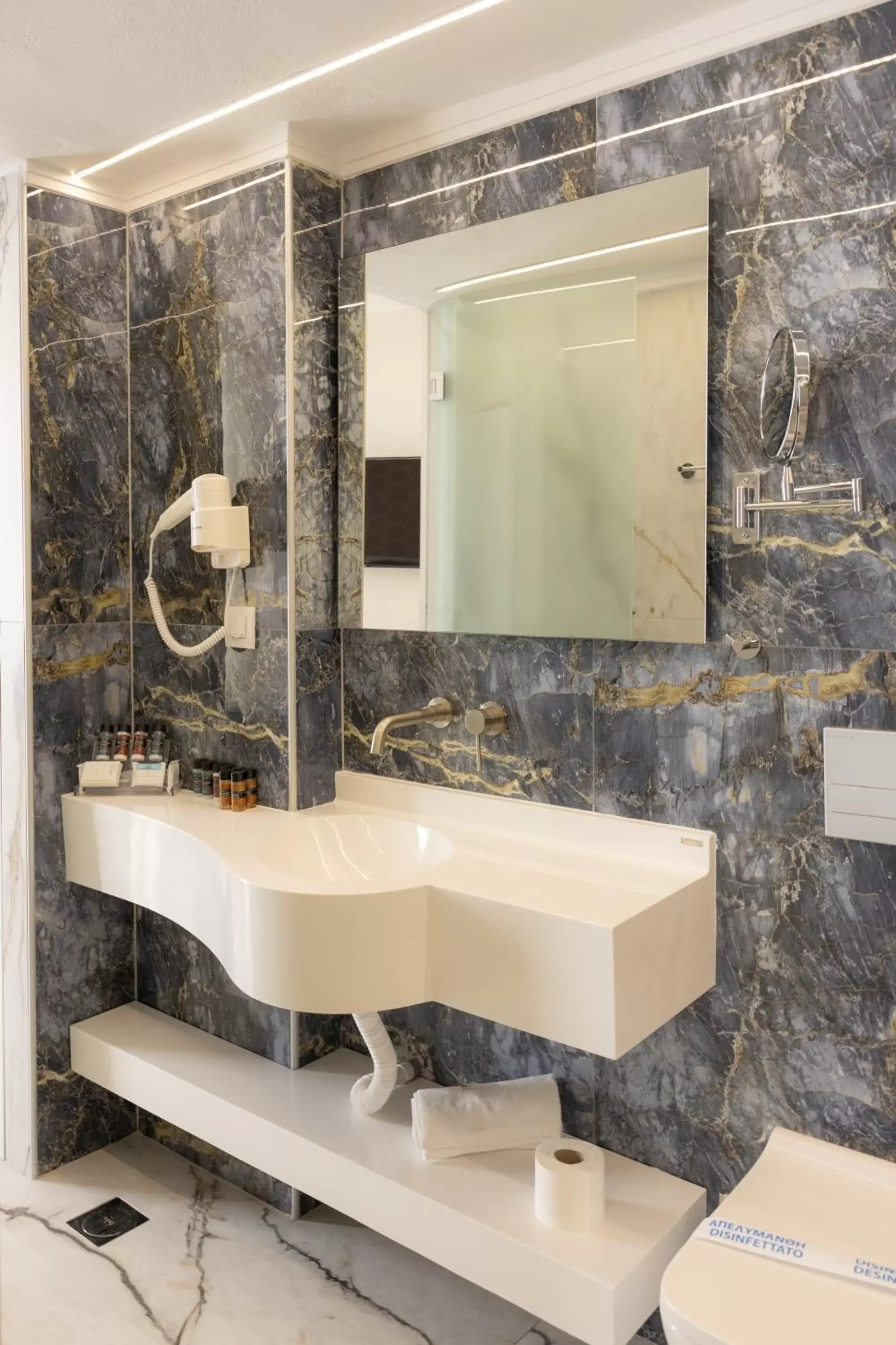 Bathroom in Modern Revival Luxury Hotel