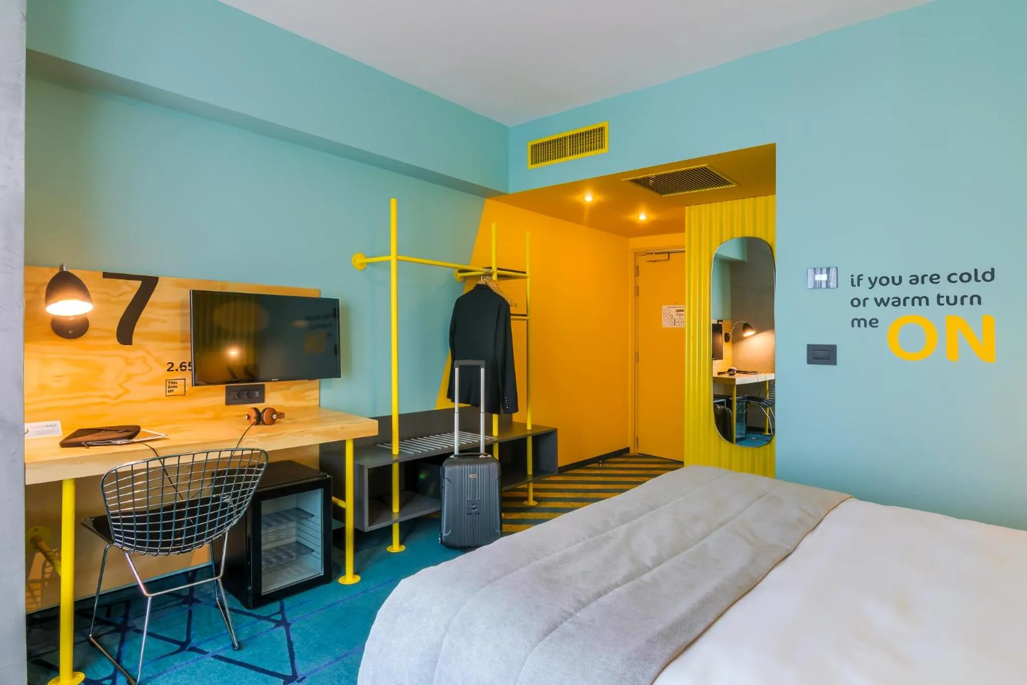 Bedroom, Bed in ibis Styles Bucharest Erbas