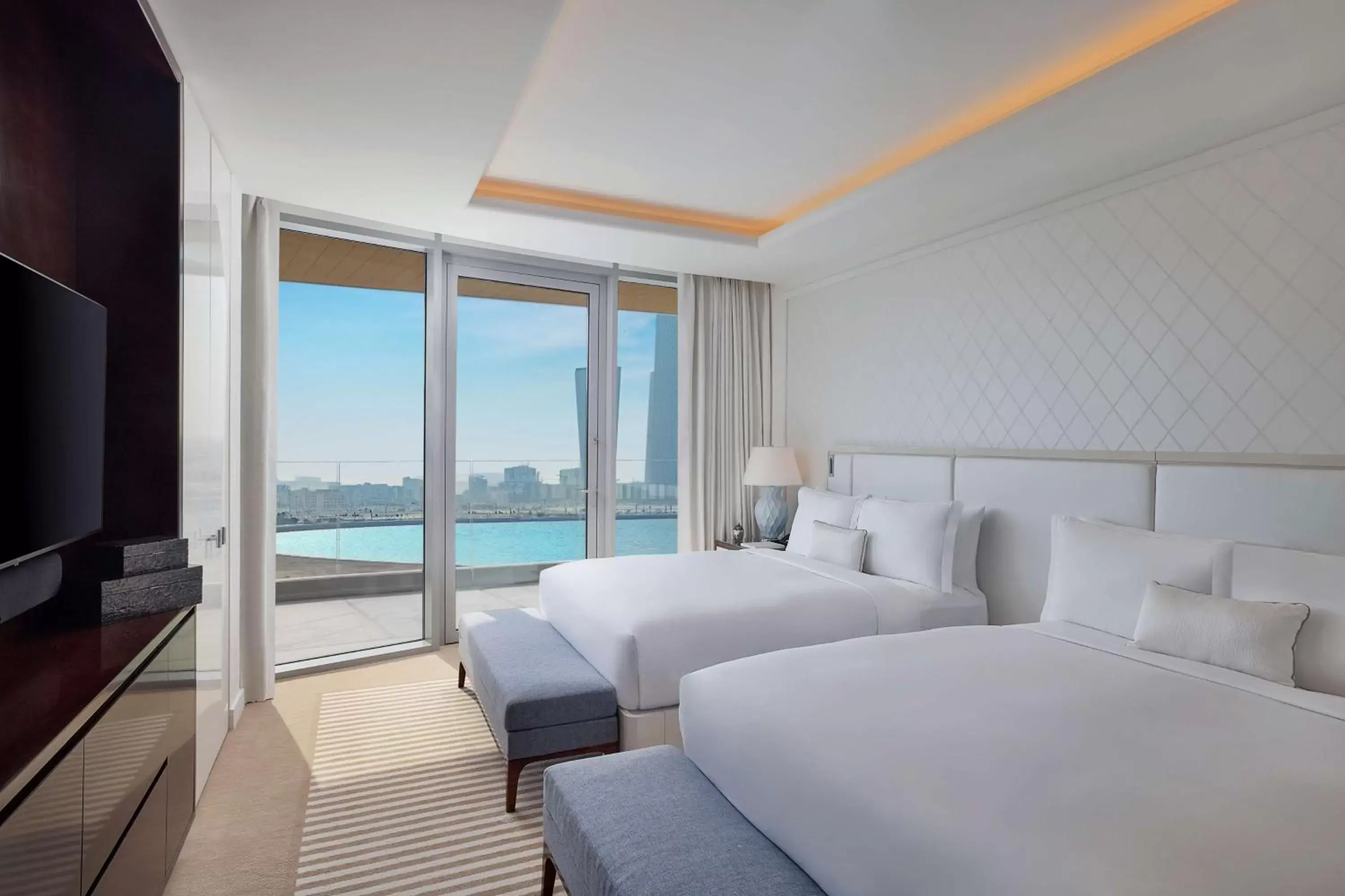 Bed in Waldorf Astoria Lusail, Doha