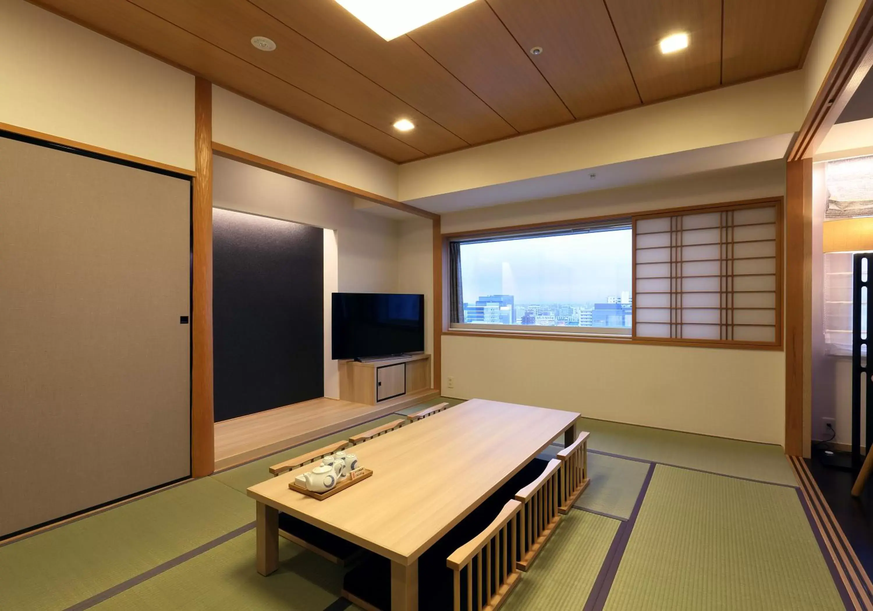 Photo of the whole room, TV/Entertainment Center in Solaria Nishitetsu Hotel Fukuoka