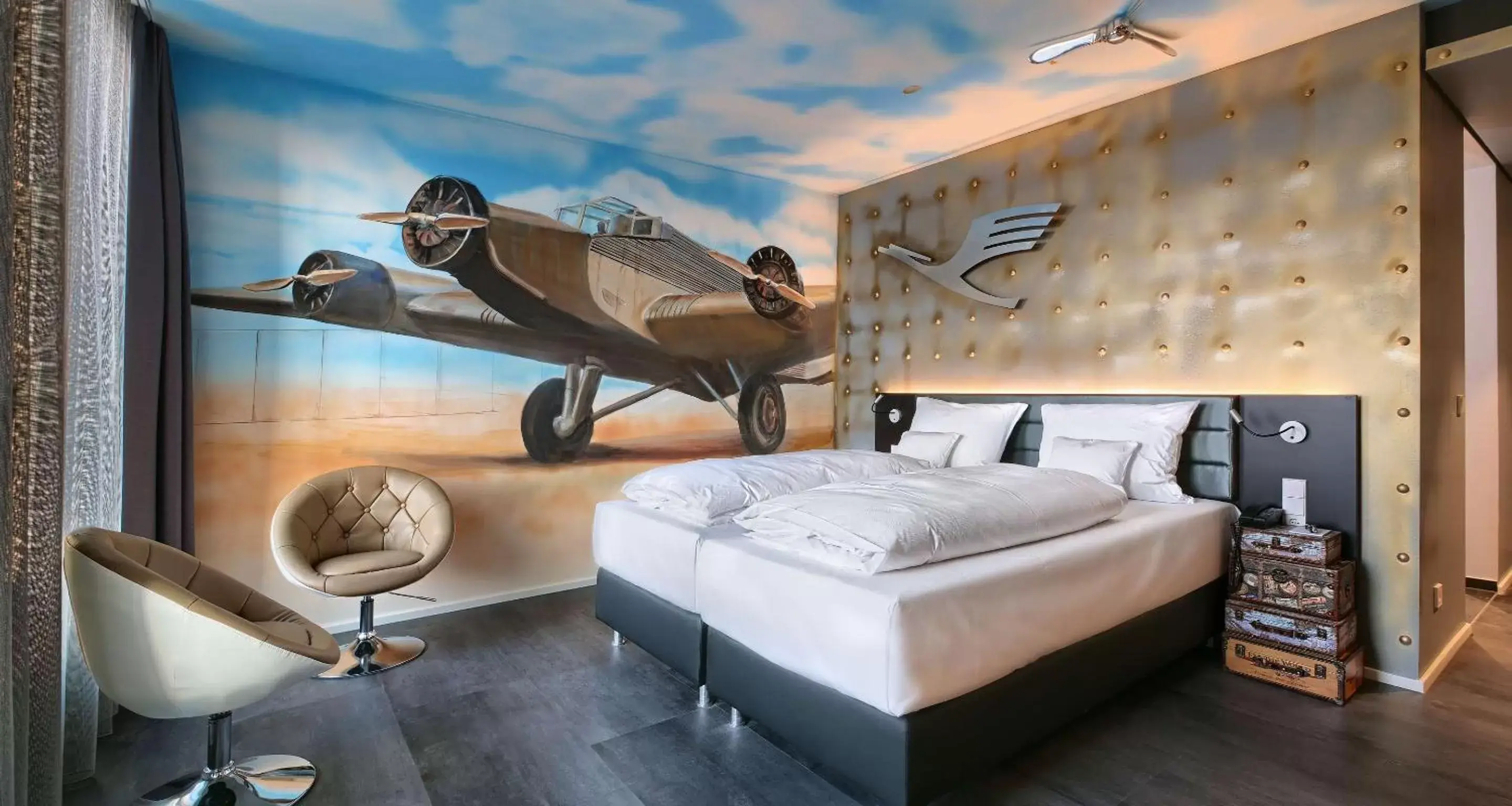 Bedroom in V8 HOTEL Motorworld Region Stuttgart