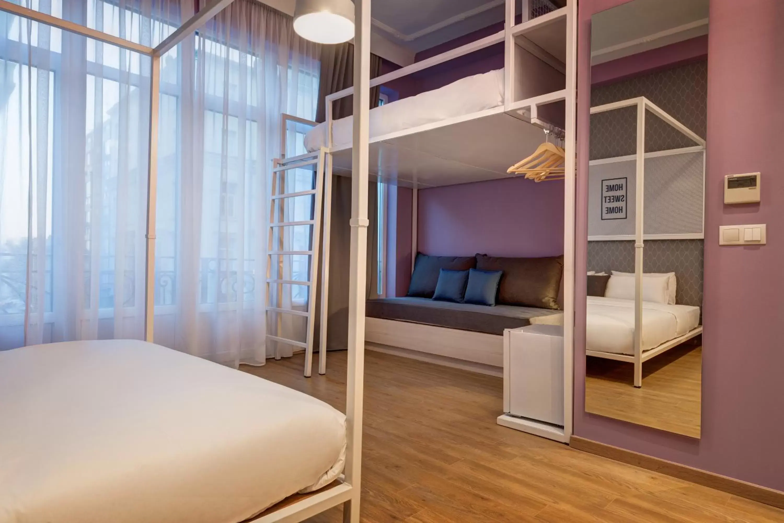 Bed, Bunk Bed in Colors Urban Hotel Thessaloniki